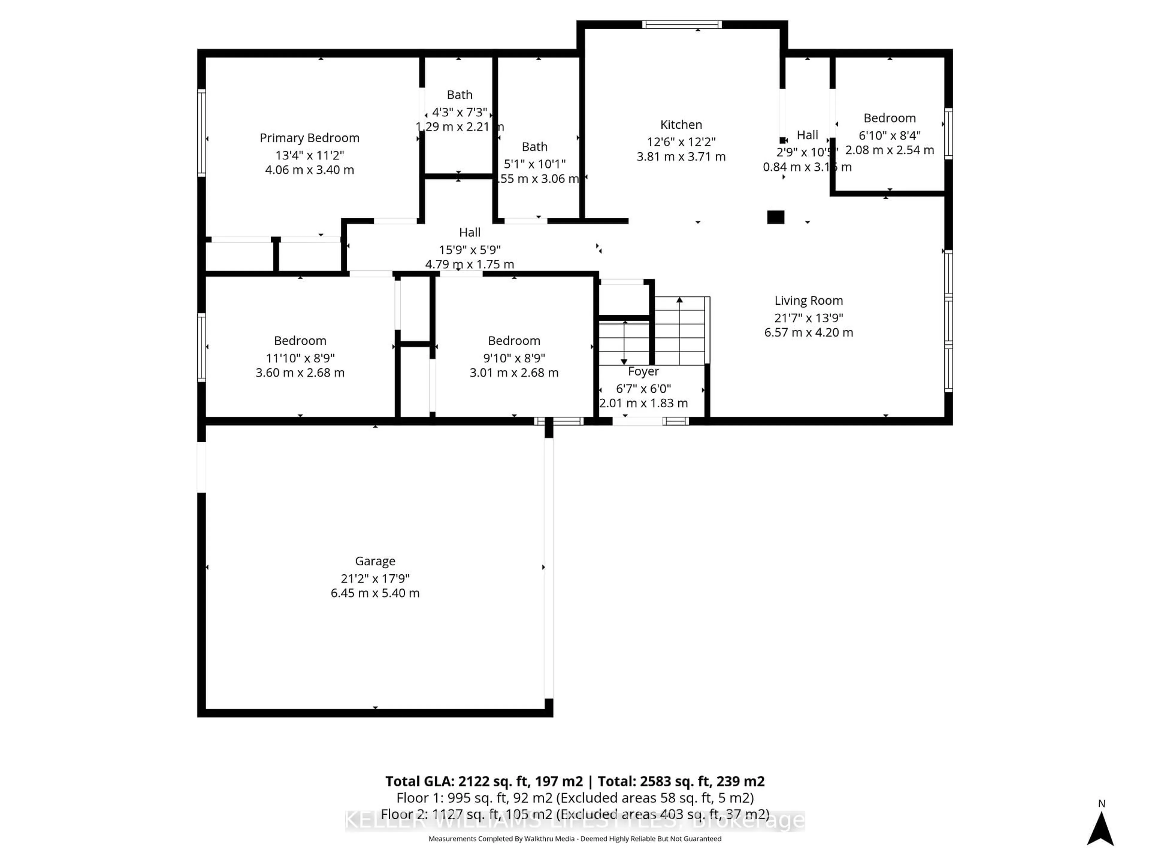 Floor plan for 575 Grand View Ave, London South Ontario N6K 3E9