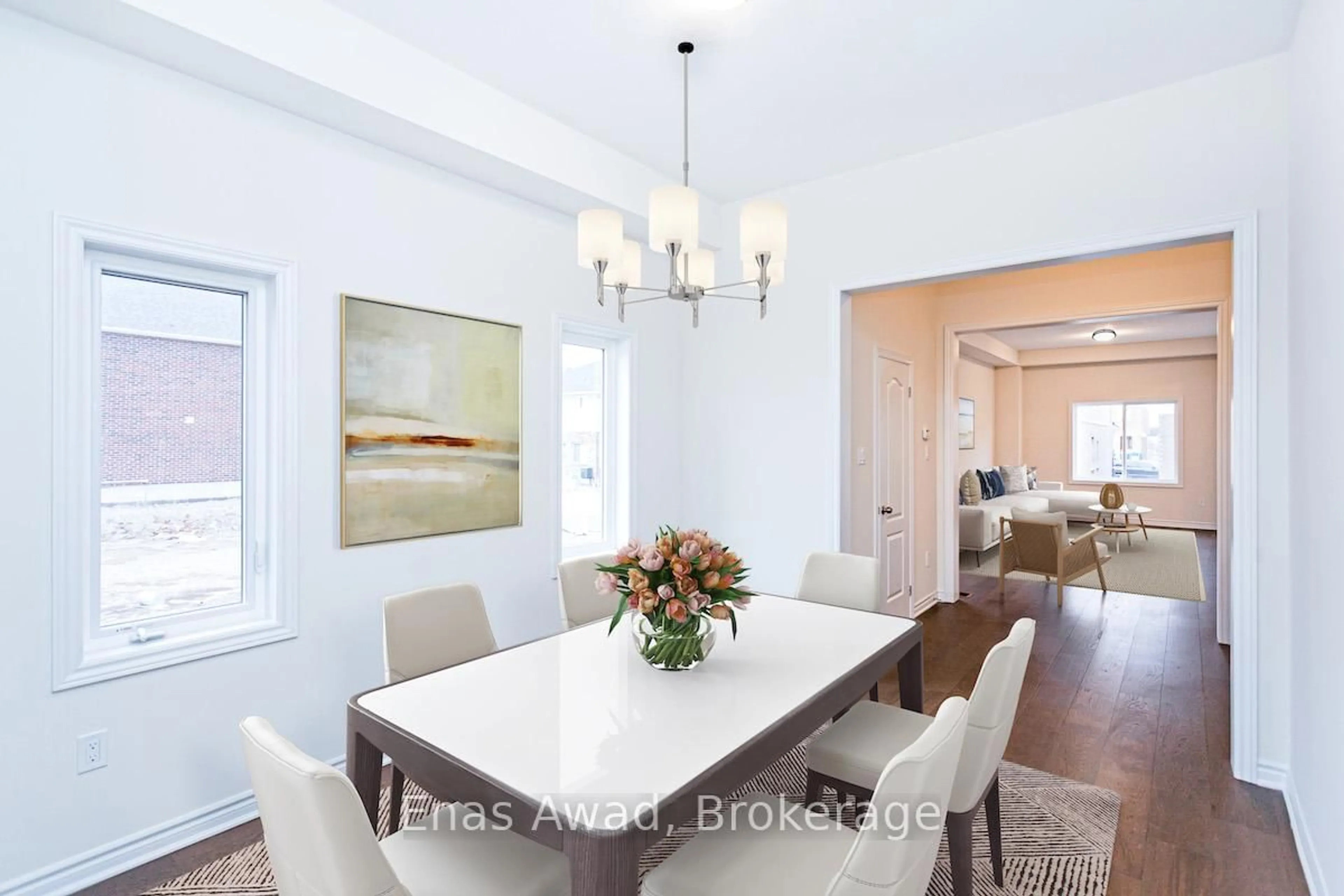 Dining room, wood/laminate floor for 22 Hutchison Rd, Guelph Ontario N1L 0R5