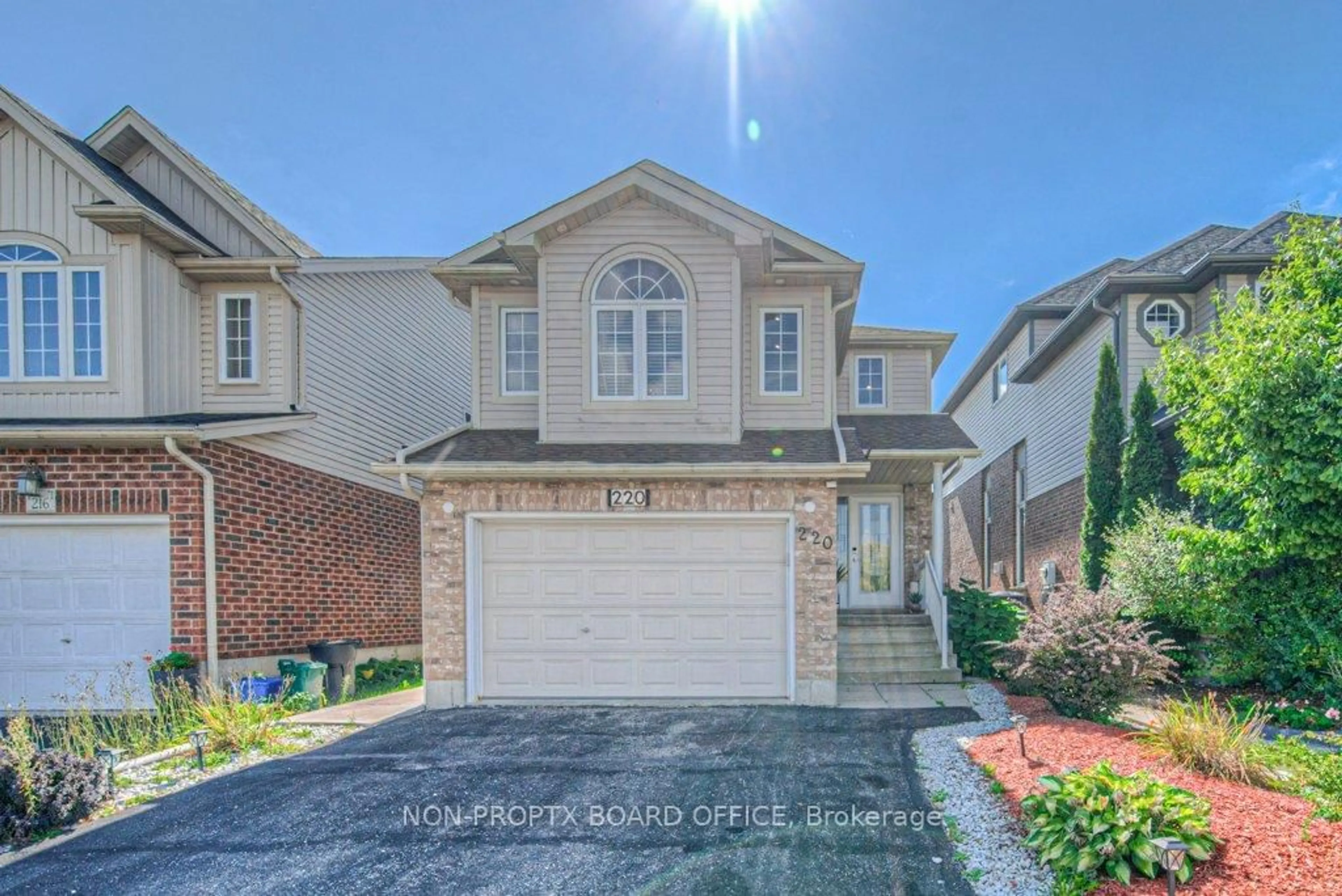 Home with brick exterior material, street for 220 Sienna Cres, Kitchener Ontario N2R 1T4