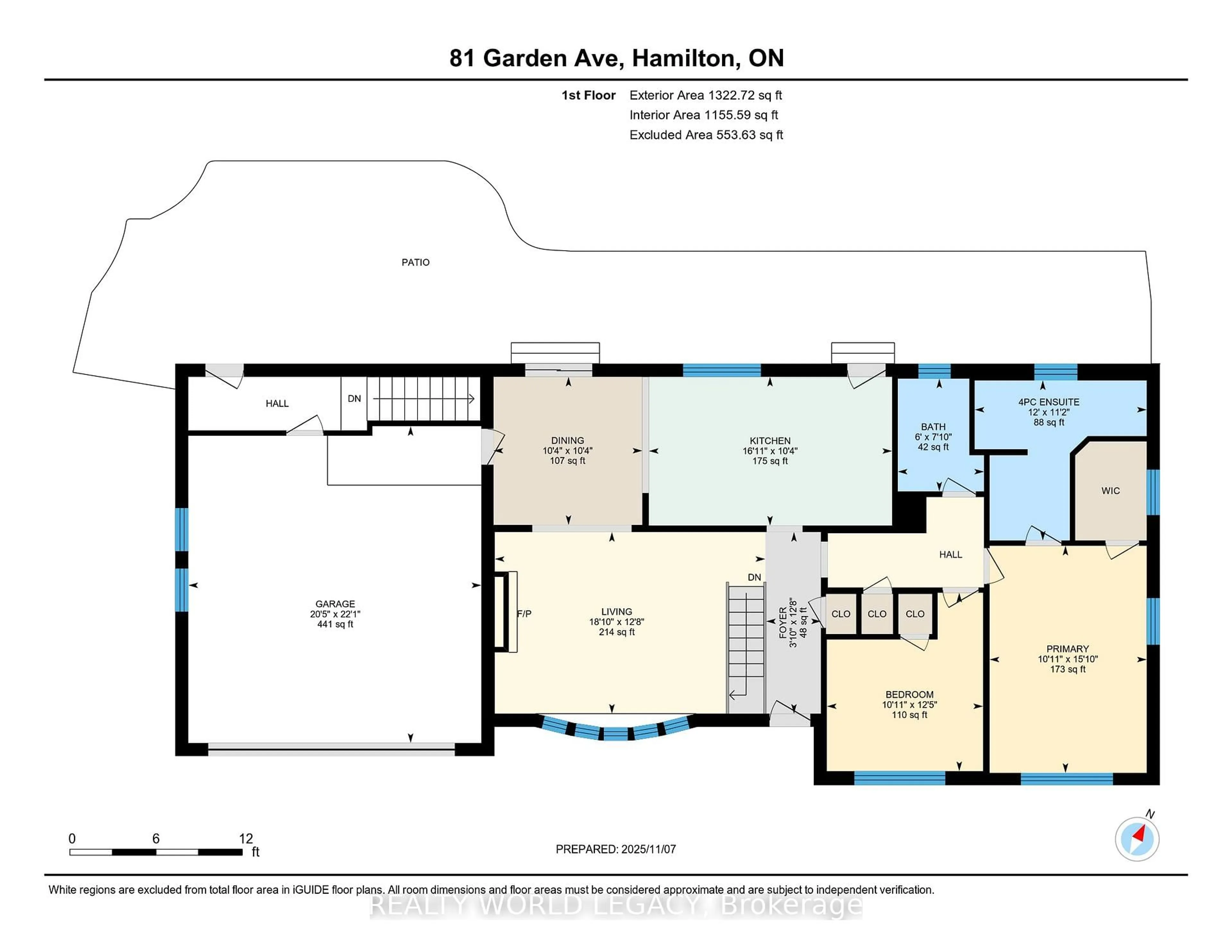 Floor plan for 81 Garden Ave, Hamilton Ontario L9G 2J6