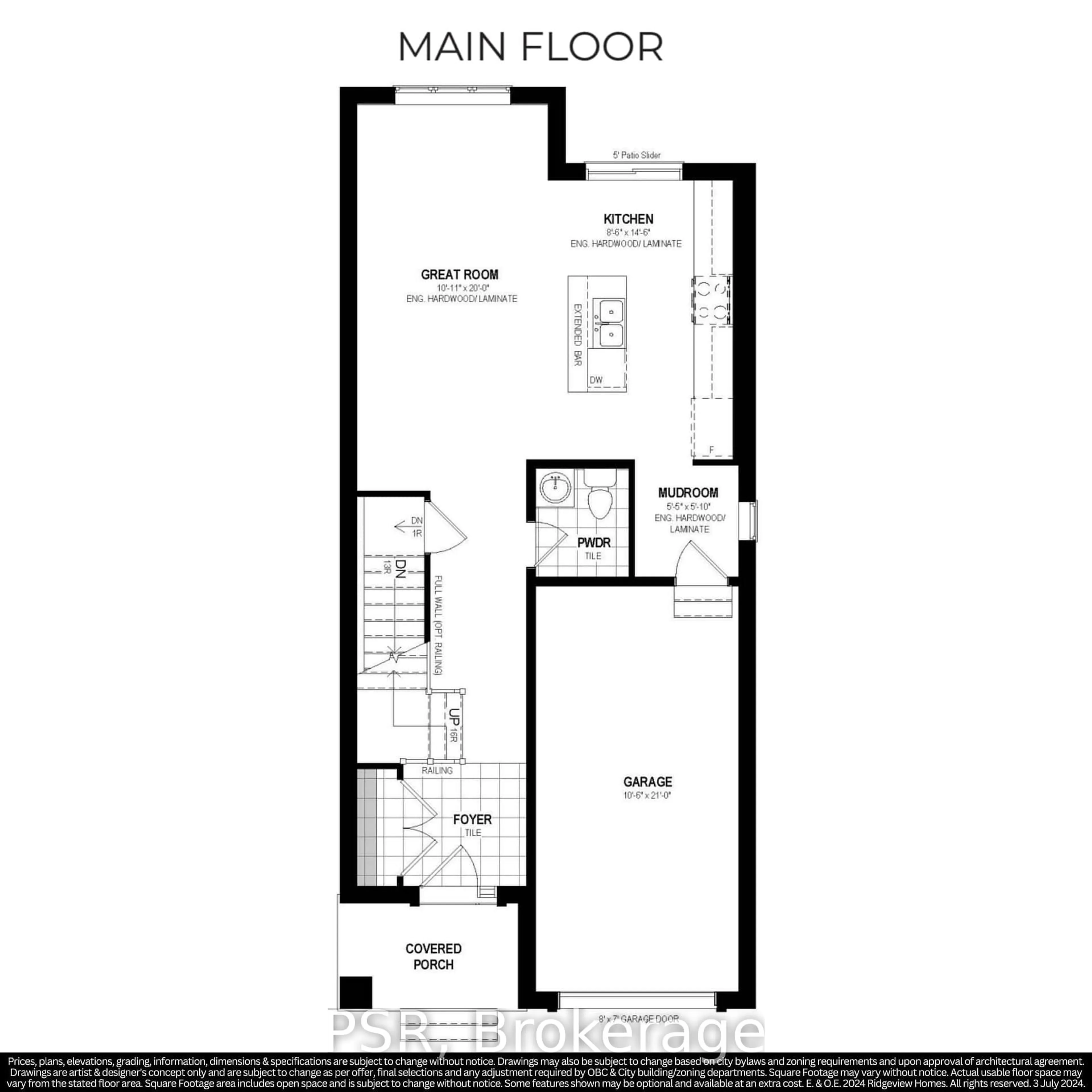 Floor plan for Lot 14 Rivergreen Cres, Cambridge Ontario N1S 0G1