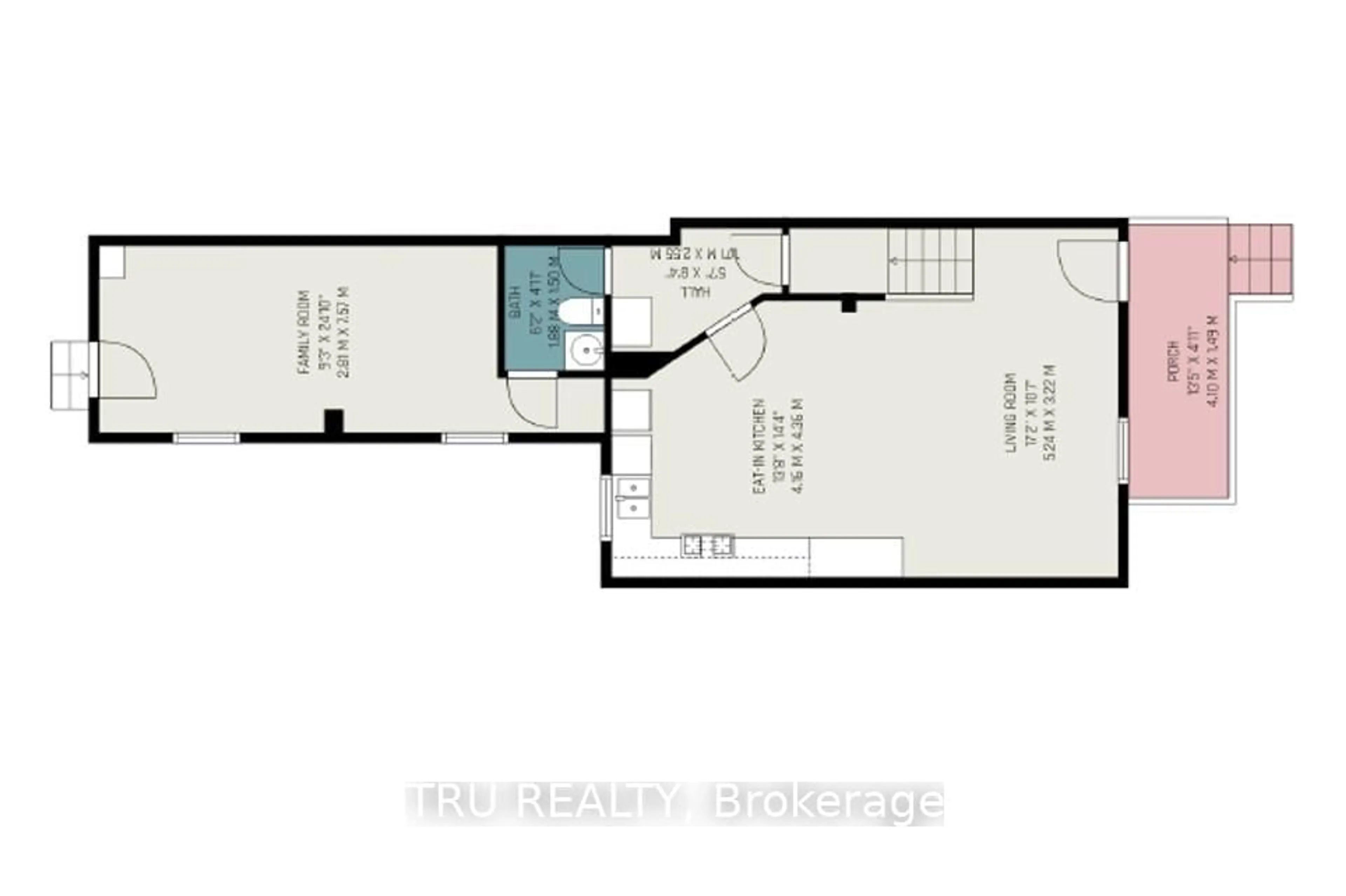 Floor plan for 104 Arthur St, Rockland Ontario K1K 1C4