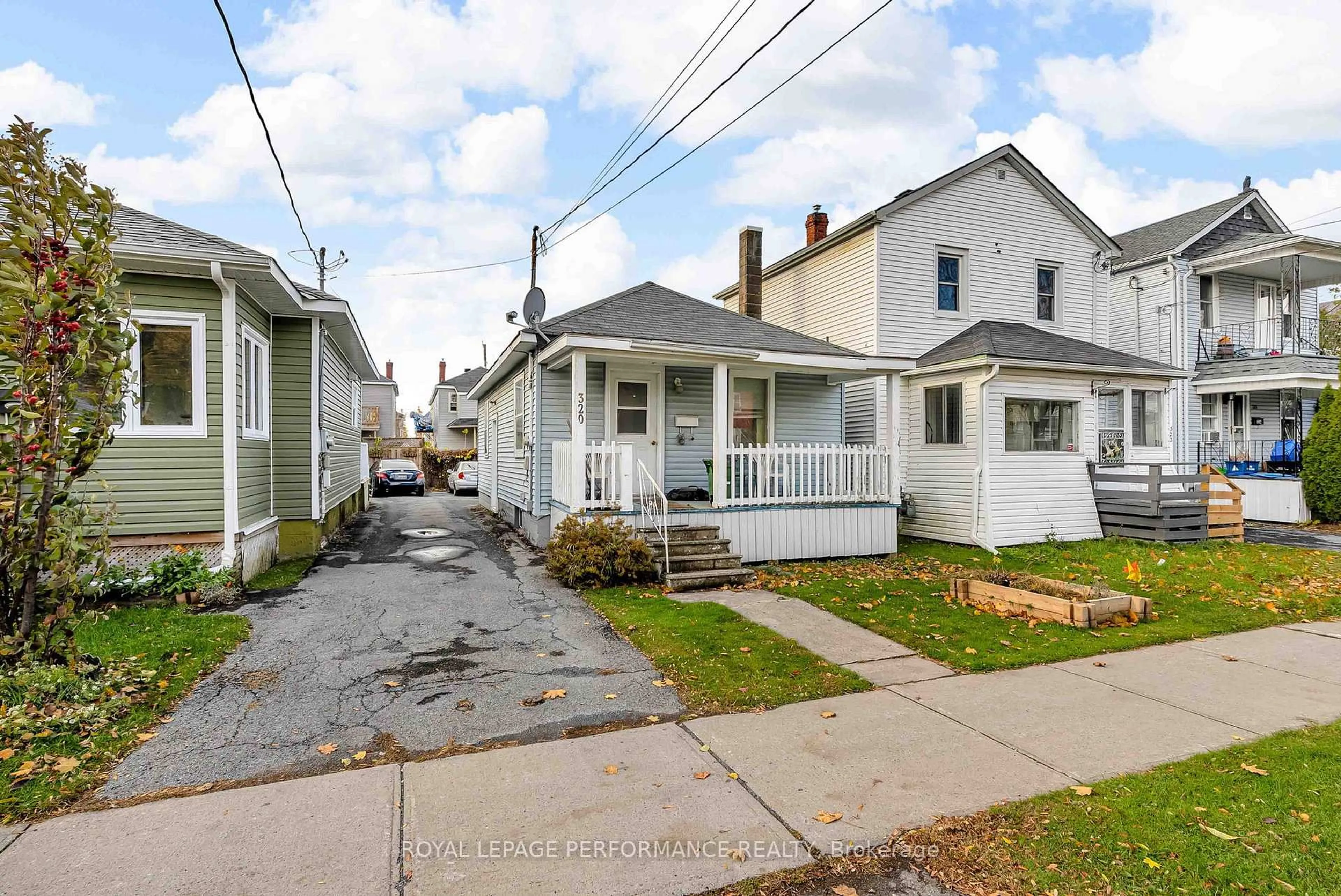 A pic from outside/outdoor area/front of a property/back of a property/a pic from drone, street for 320 St Felix St, Cornwall Ontario K6H 5A6