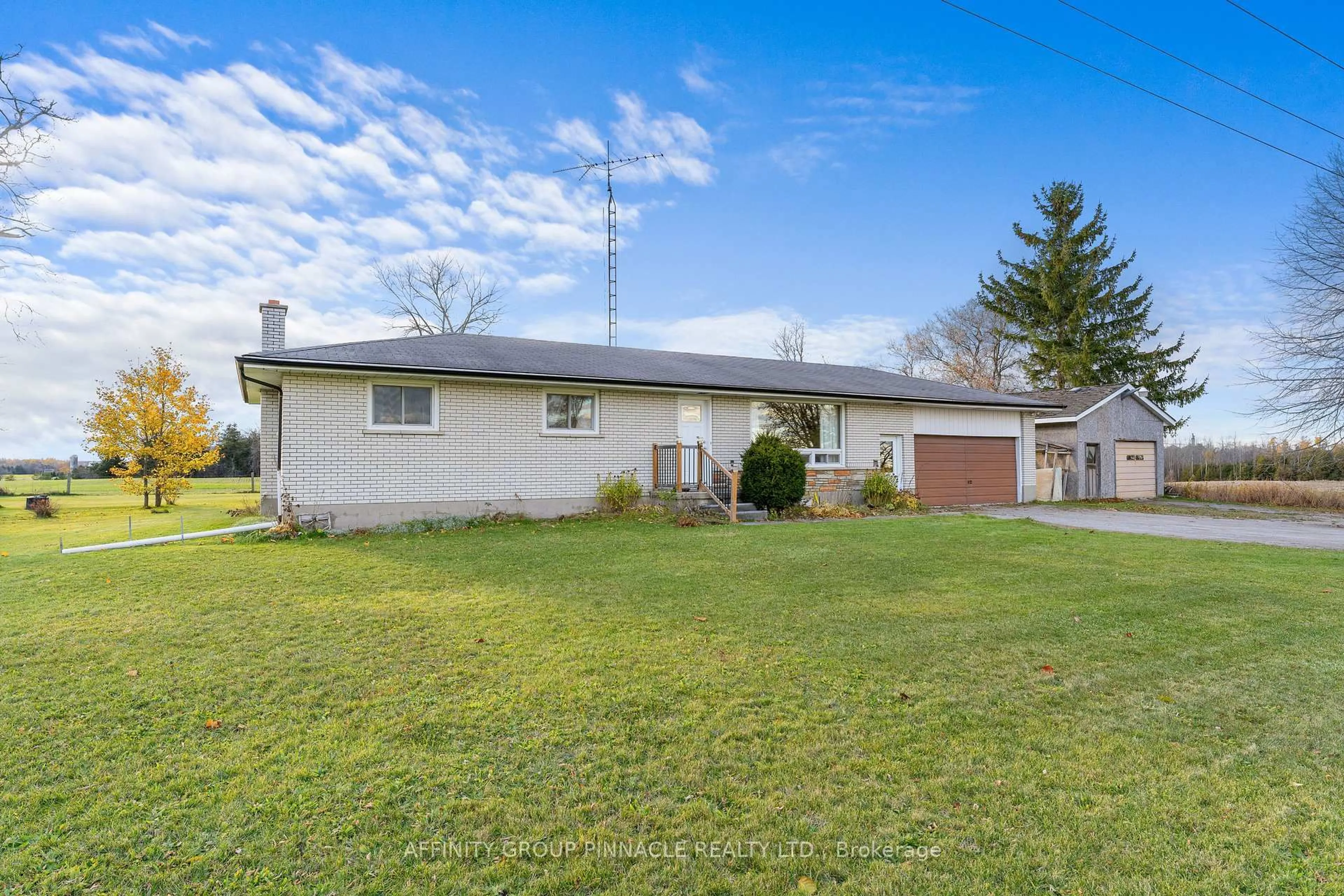 A pic from outside/outdoor area/front of a property/back of a property/a pic from drone, street for 2591 35 Highway, Kawartha Lakes Ontario K9V 4R4