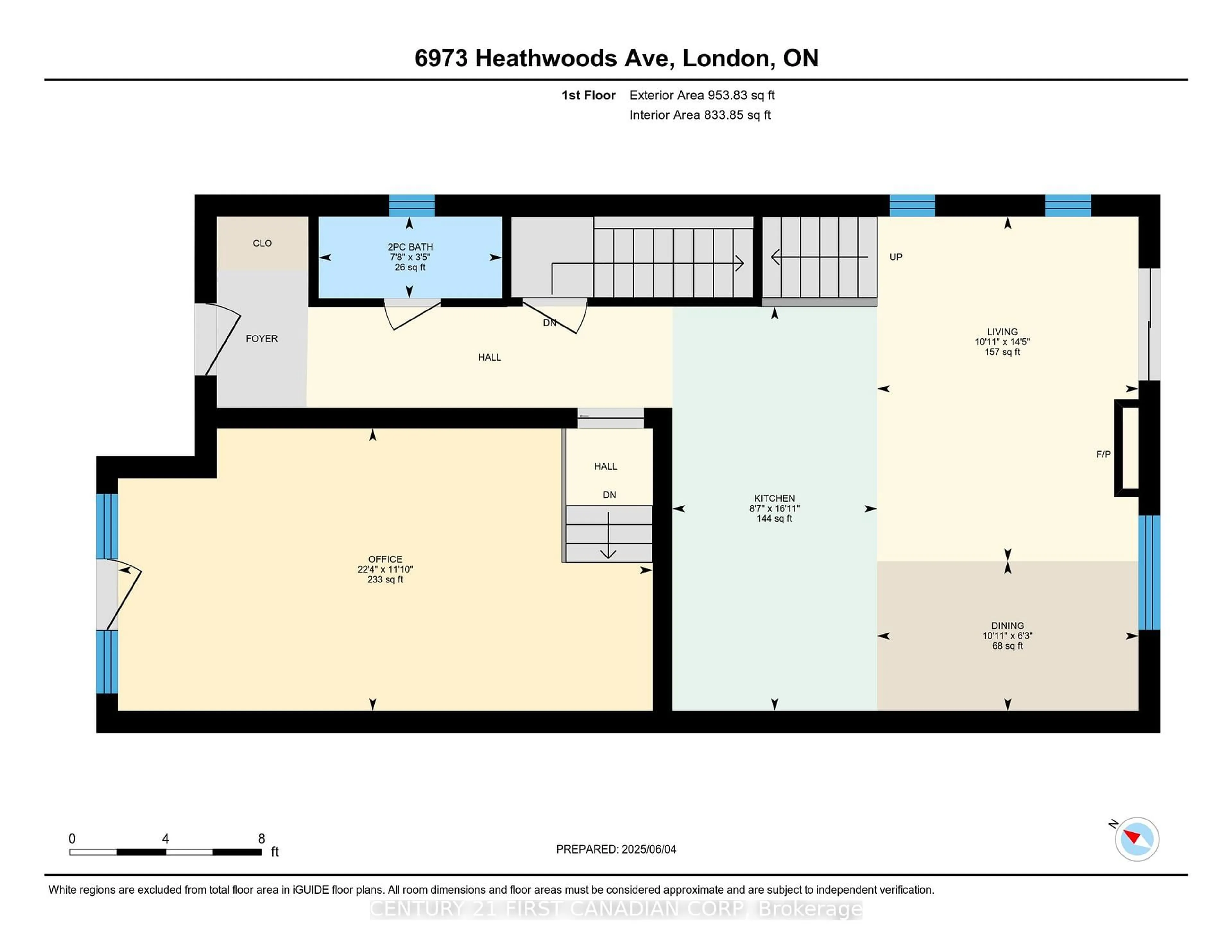 Floor plan for 6973 Heathwoods Ave, London South Ontario N6P 1H3