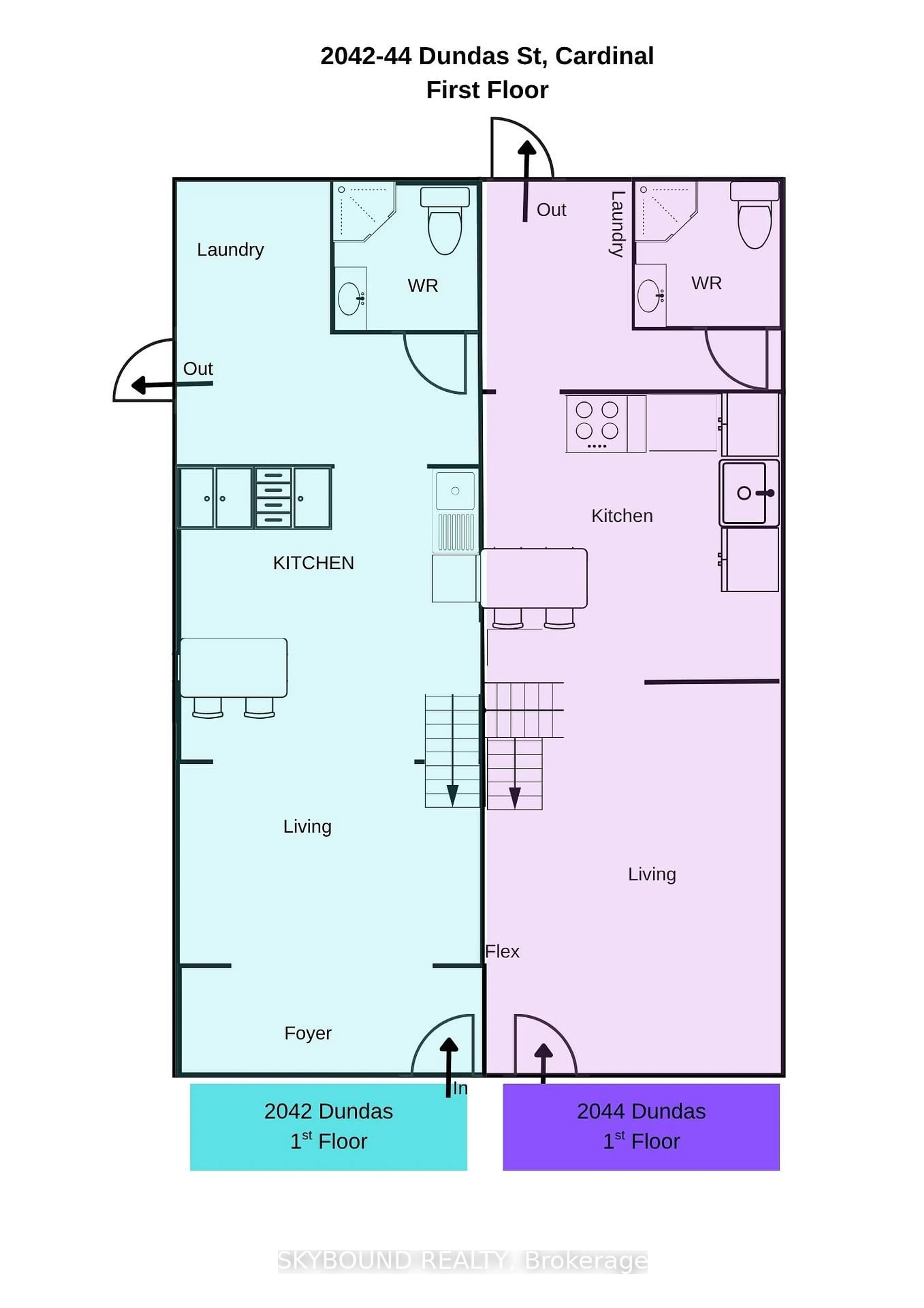 Floor plan for 2042-44 Dundas St, Edwardsburgh/Cardinal Ontario K0E 1E0