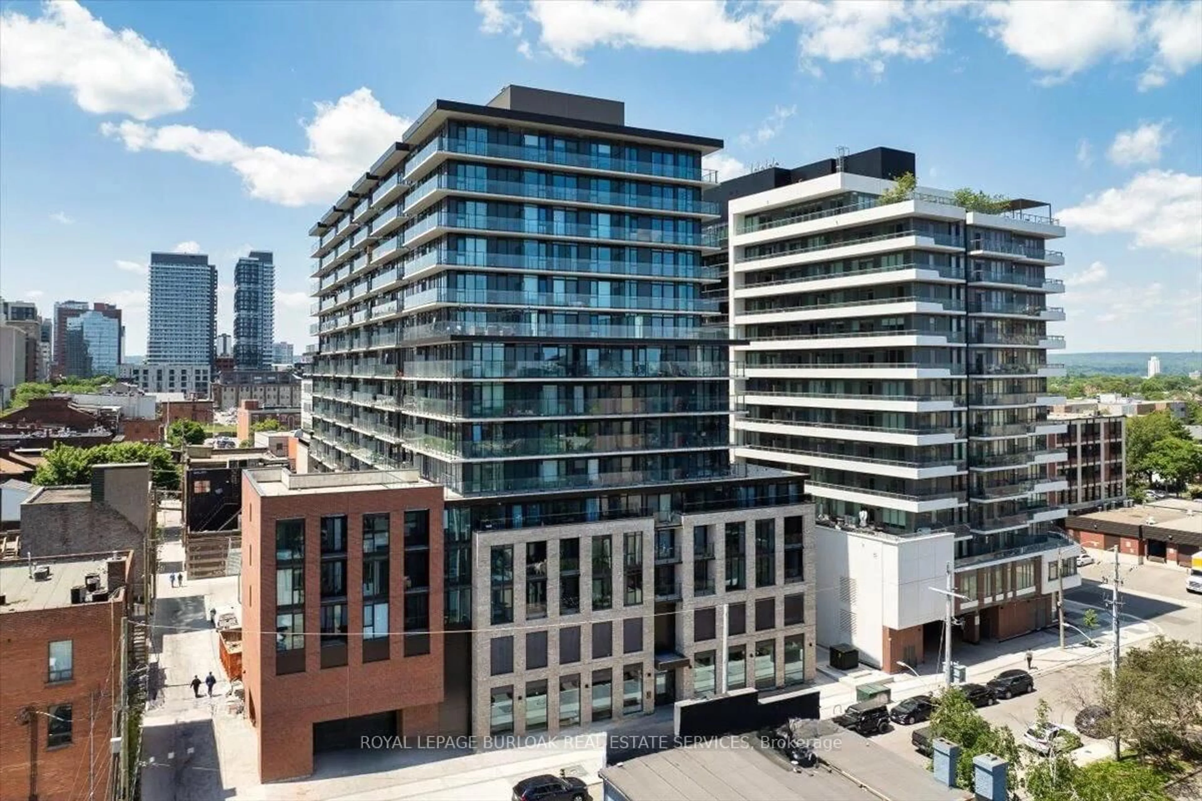 A pic from outside/outdoor area/front of a property/back of a property/a pic from drone, city buildings view from balcony for 1 Jarvis St #1418, Hamilton Ontario L8R 3J2