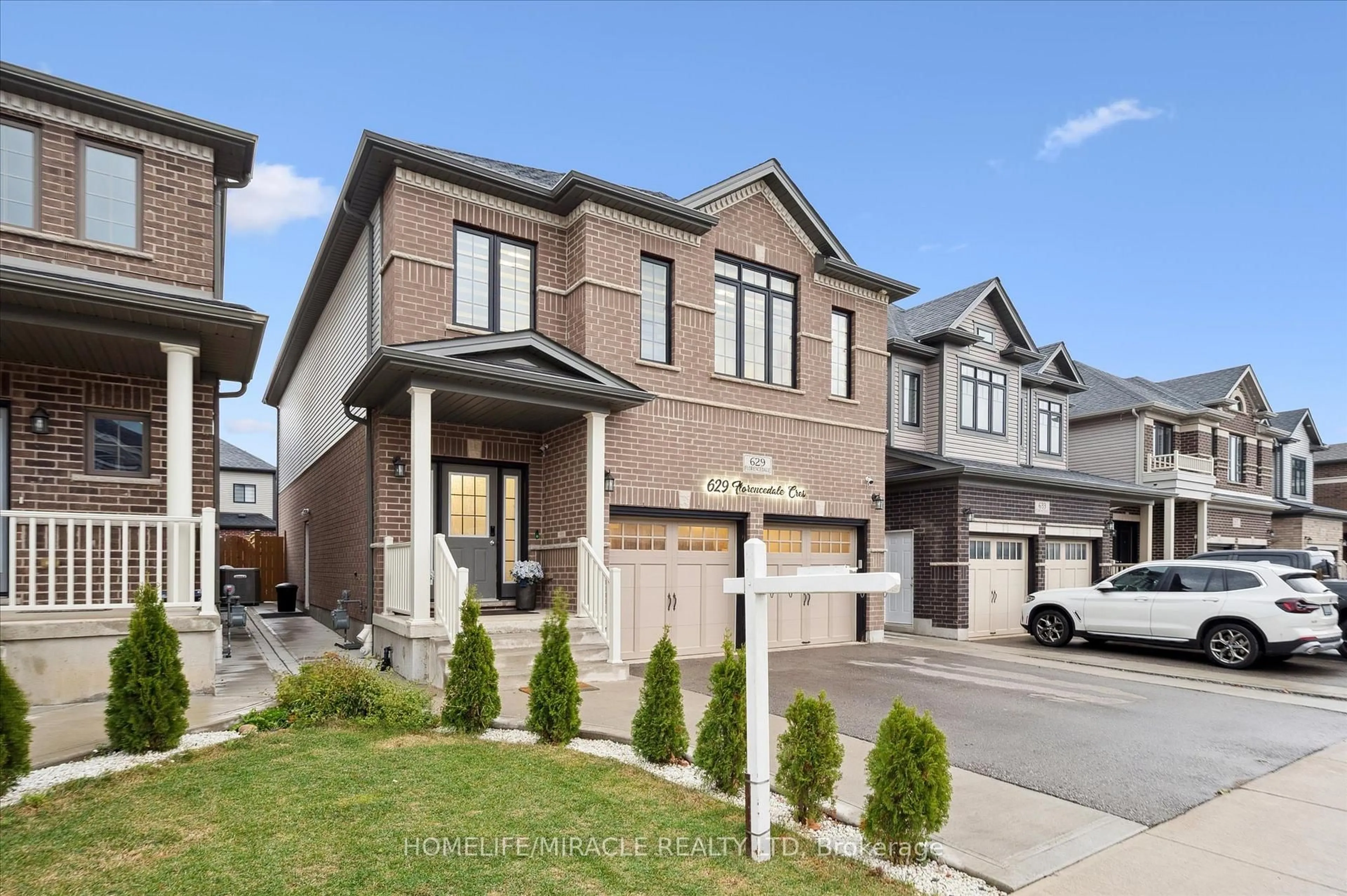 Home with brick exterior material, street for 629 Florencedale Cres, Kitchener Ontario N2R 0N4