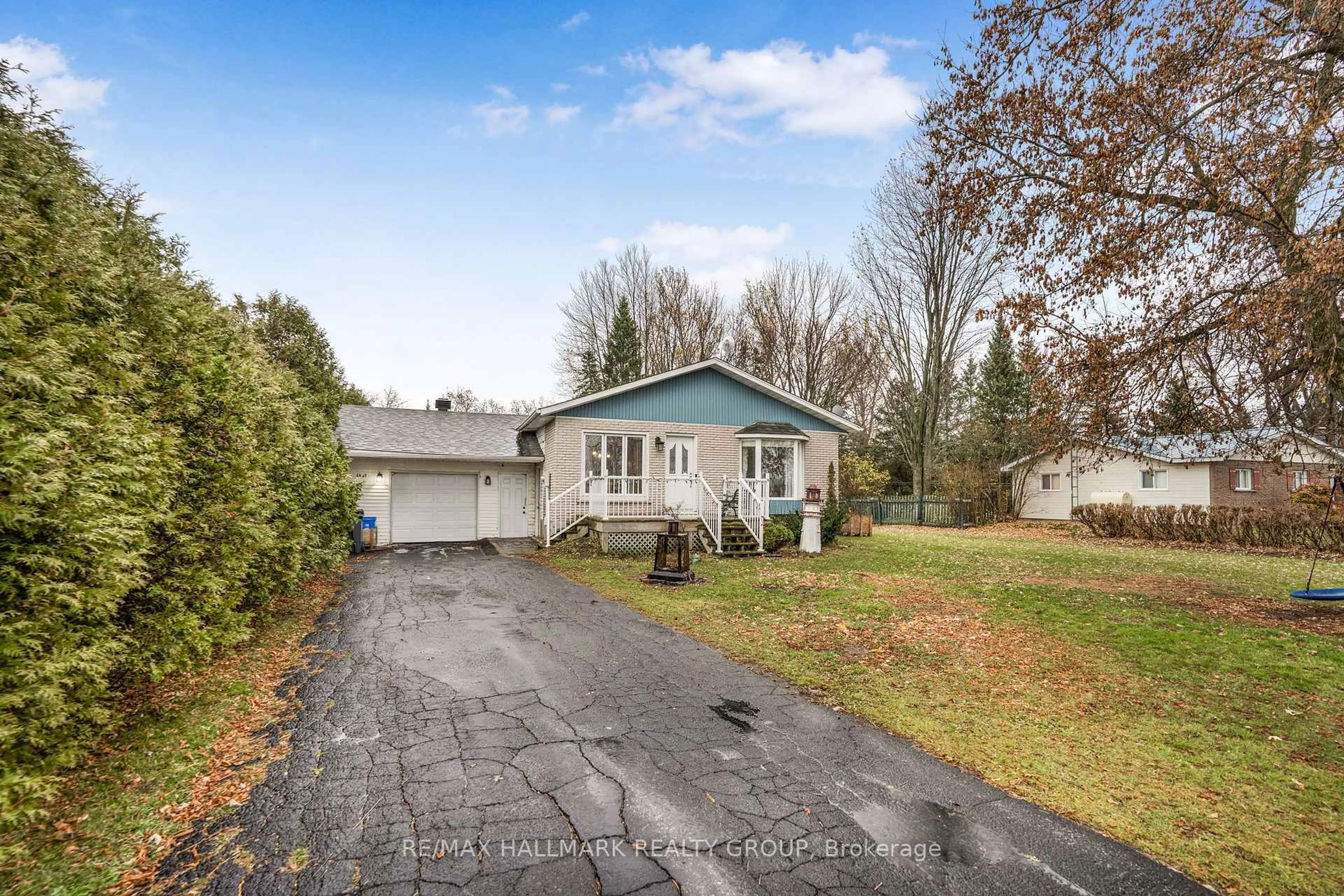 A pic from outside/outdoor area/front of a property/back of a property/a pic from drone, street for 4837 county road 14 Rd, Hawkesbury Ontario K0B 1P0