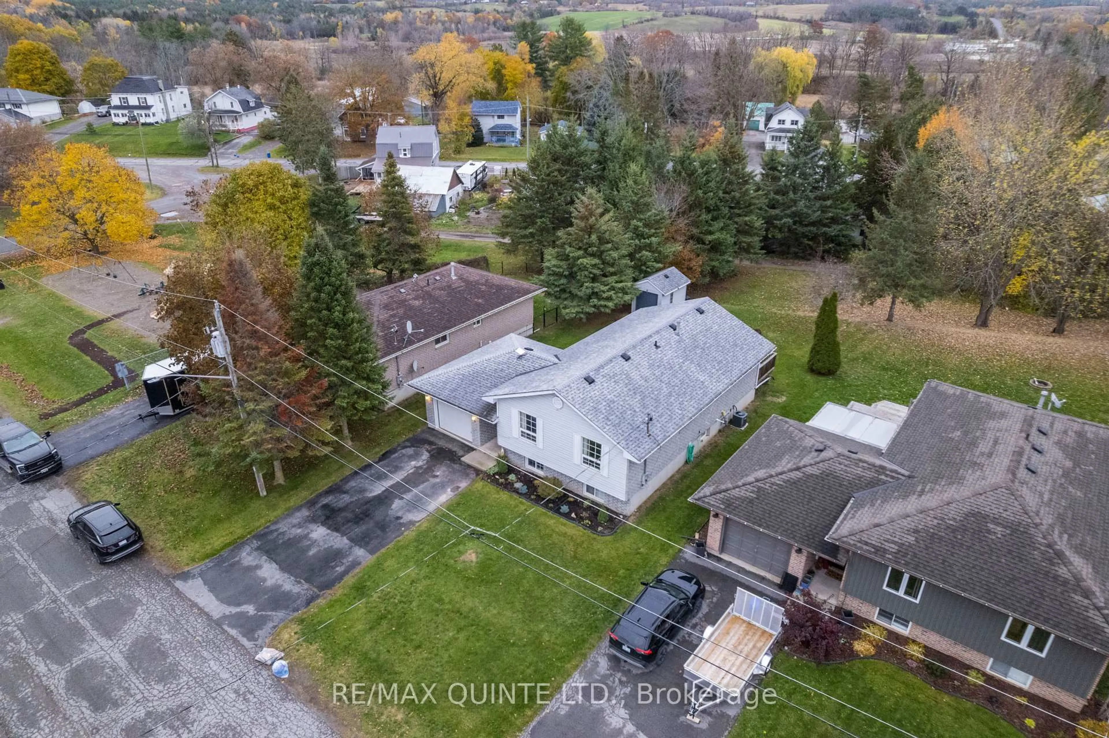A pic from outside/outdoor area/front of a property/back of a property/a pic from drone, street for 6 Tanner Dr, Stirling Ontario K0K 3E0