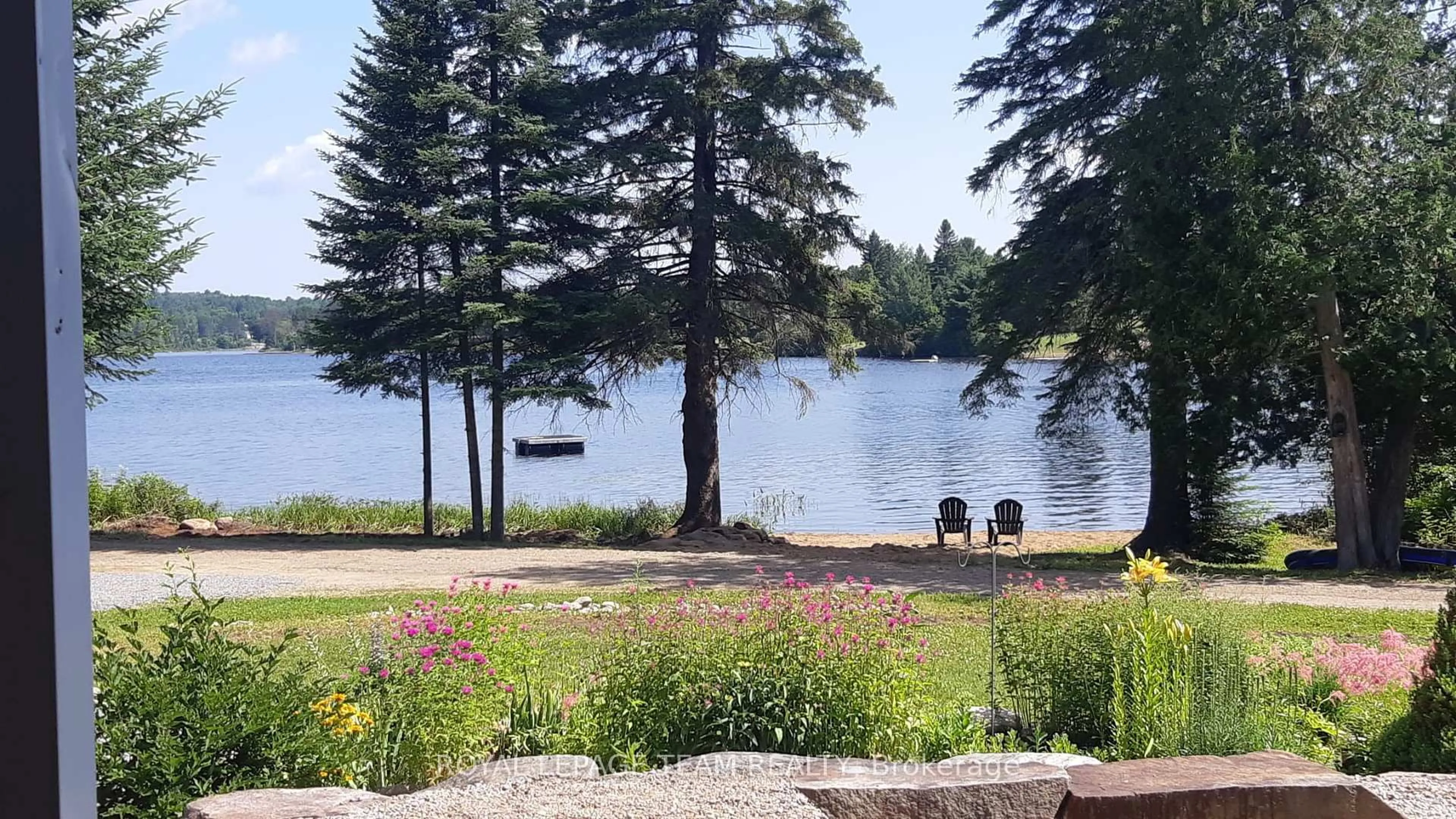 Patio, water/lake/river/ocean view for 21 Dave Bowers Lane, South Algonquin Ontario K0J 2M0
