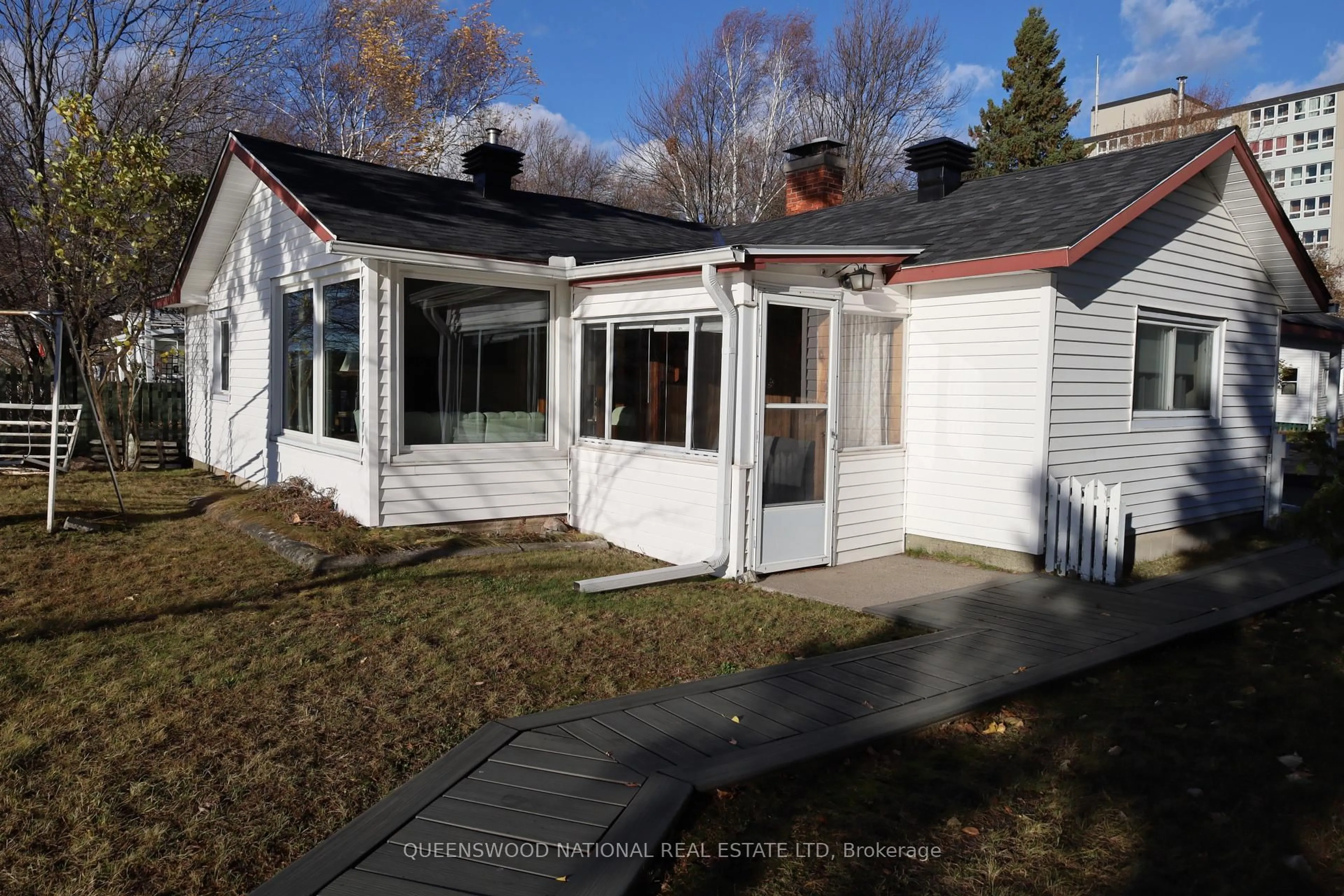 Home with vinyl exterior material, street for 369 Wigston Dr, North Bay Ontario P1A 1X2