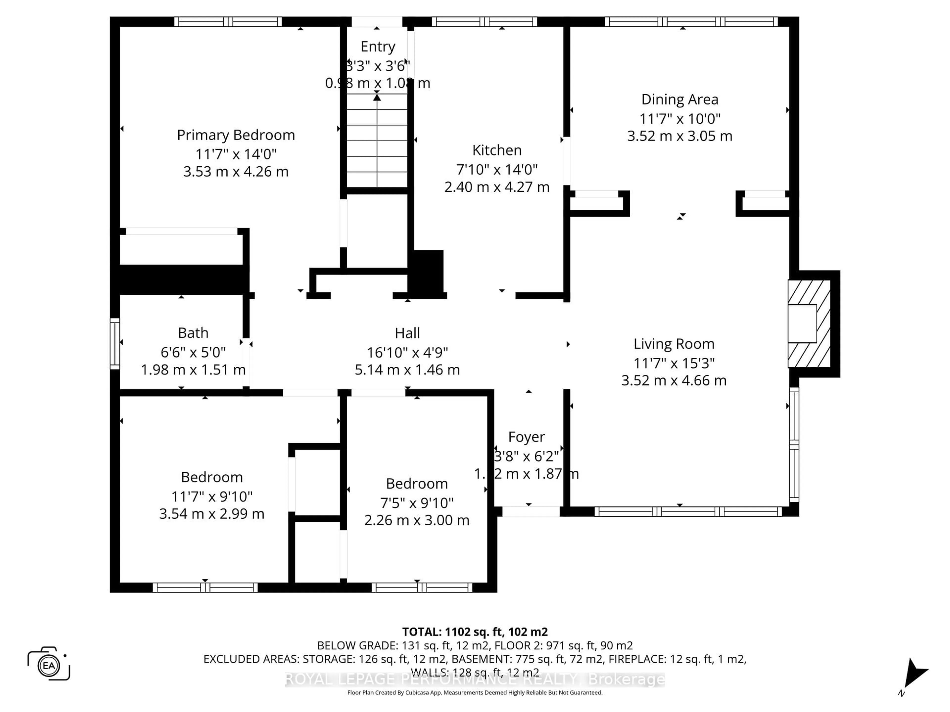 Floor plan for 234 Knox Cres, Ottawa Ontario K1G 0K8