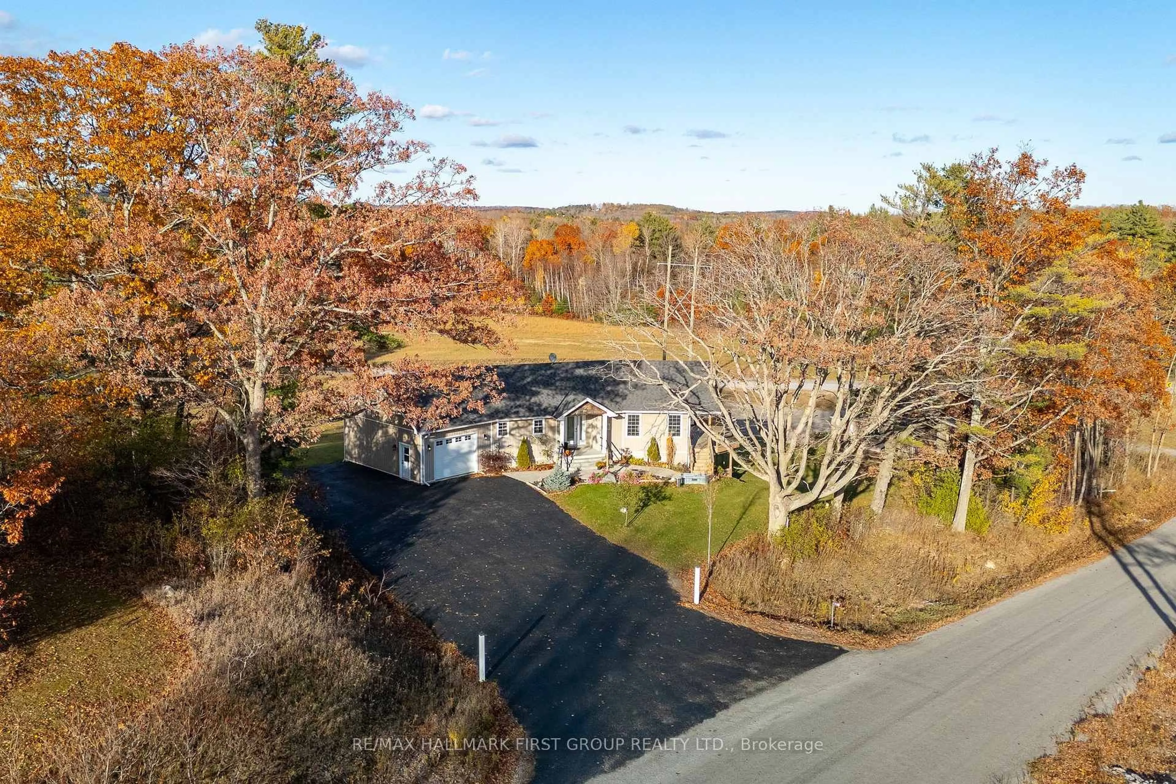 A pic from outside/outdoor area/front of a property/back of a property/a pic from drone, water/lake/river/ocean view for 110 Mercer Lane, Alnwick/Haldimand Ontario K0K 2G0