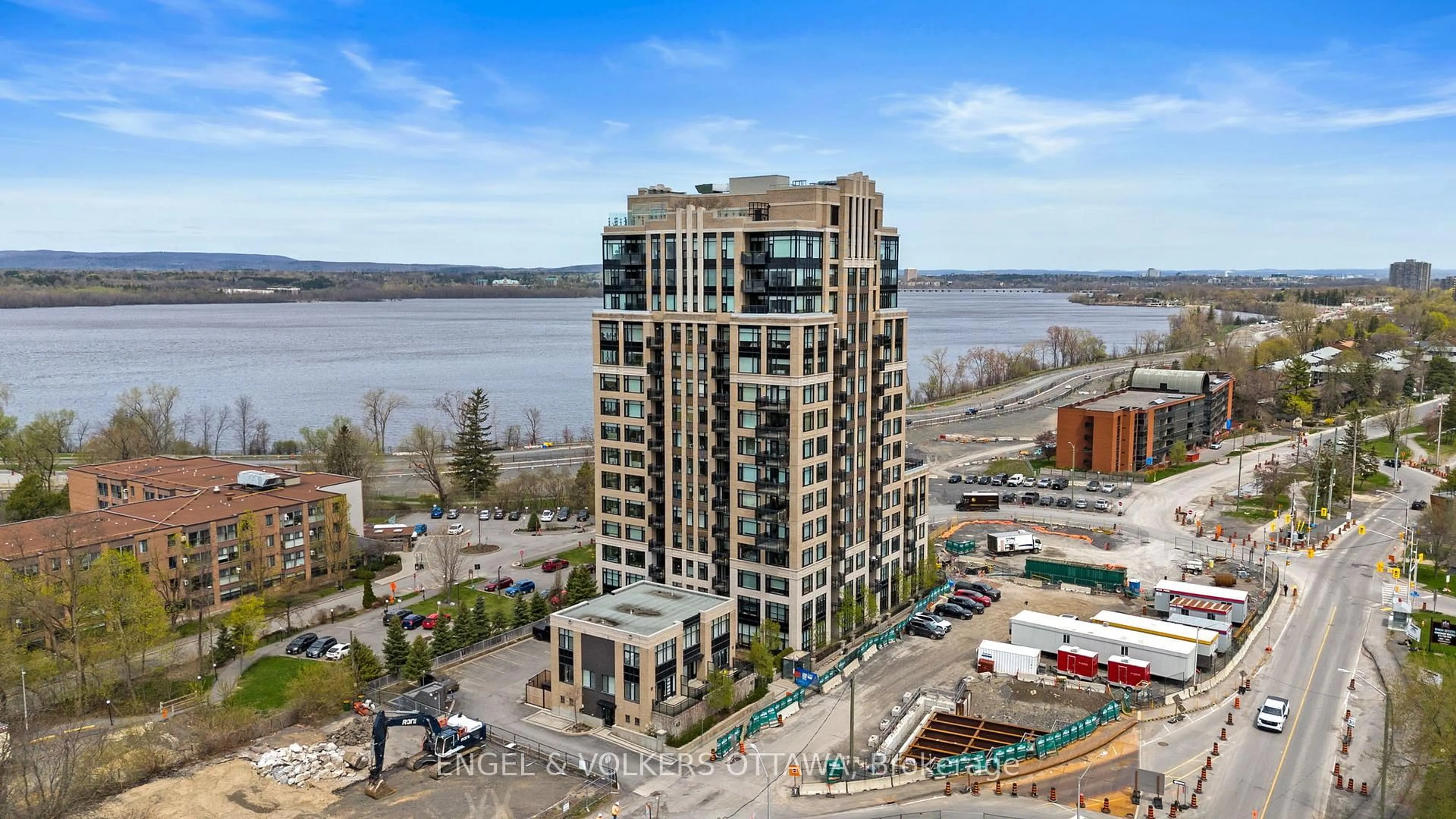 A pic from outside/outdoor area/front of a property/back of a property/a pic from drone, water/lake/river/ocean view for 75 Cleary Ave #102, Ottawa Ontario K2A 1R8