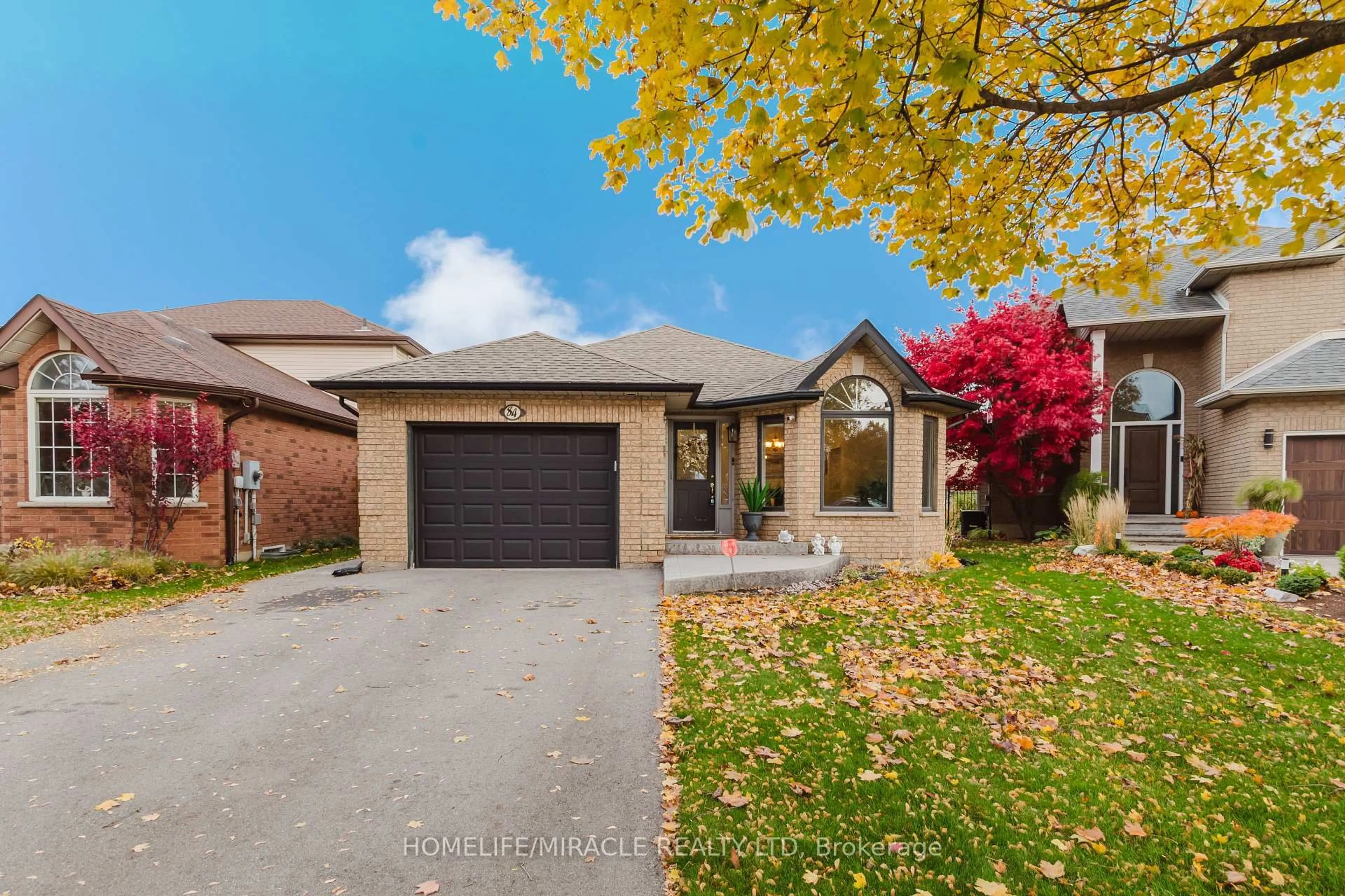 Home with brick exterior material, street for 84 Hillgarden Dr, Hamilton Ontario L8J 3S7