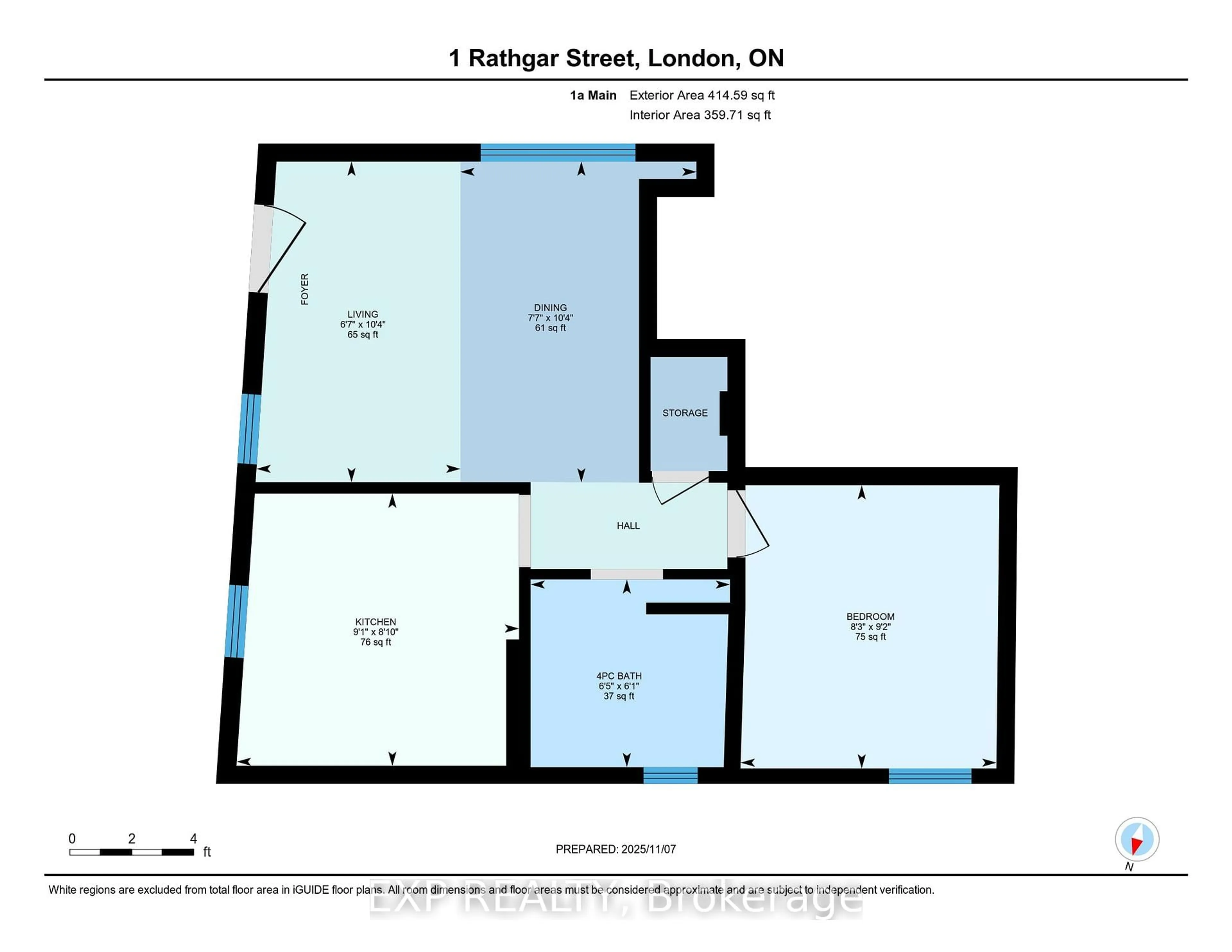 Floor plan for 1 Rathgar St, London East Ontario N5Z 1Y3