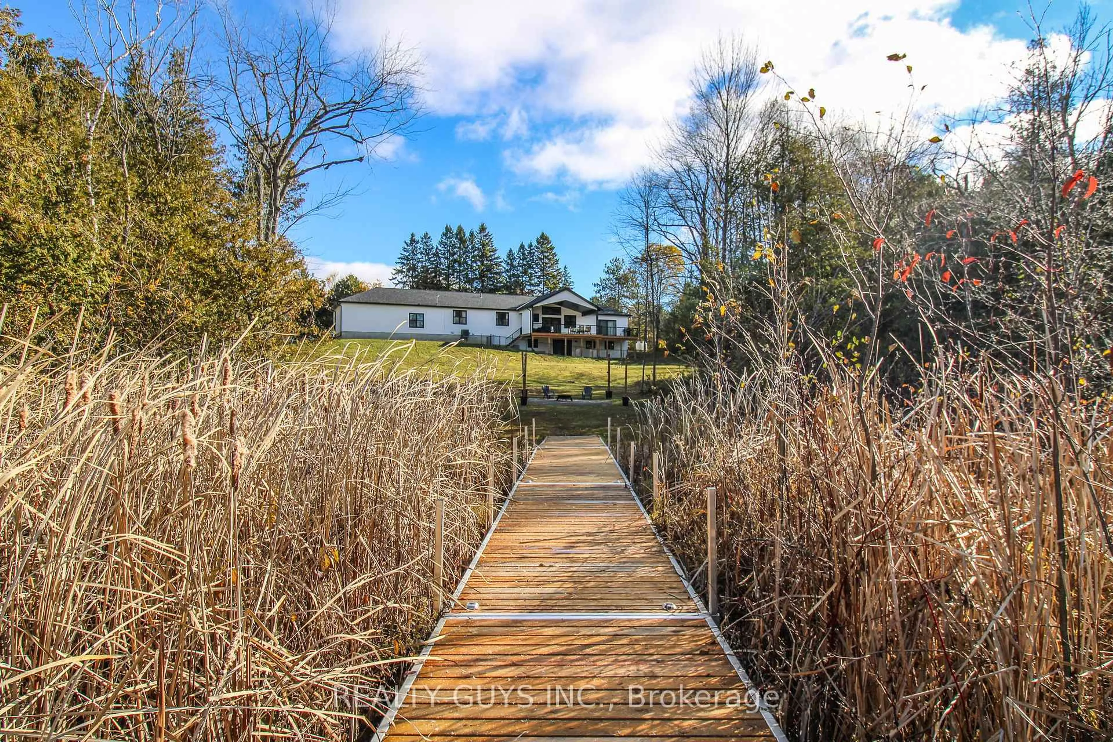 A pic from outside/outdoor area/front of a property/back of a property/a pic from drone, water/lake/river/ocean view for 2 Ivy St, Kawartha Lakes Ontario K0L 2W0