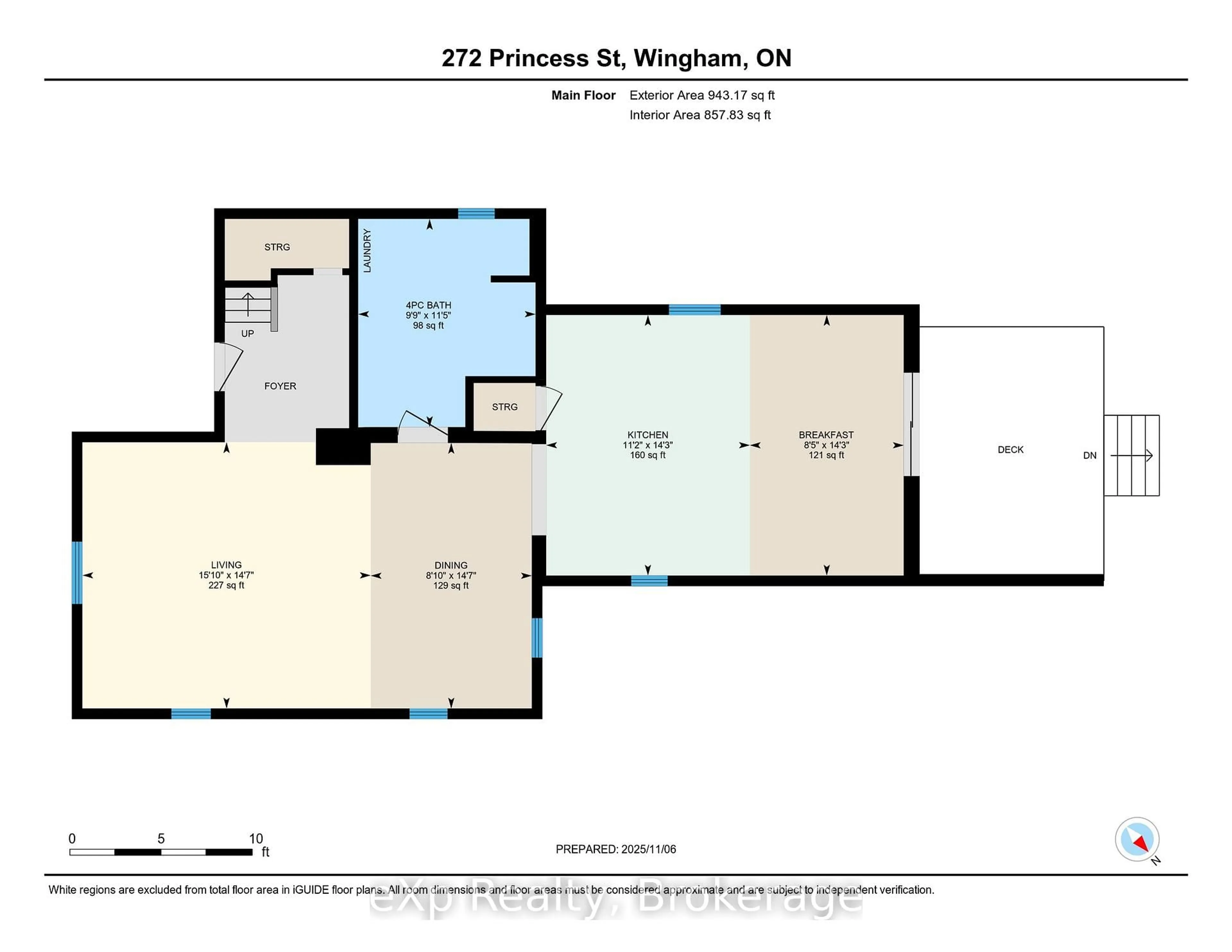 Floor plan for 272 Princess St, Huron East Ontario N0G 1H0