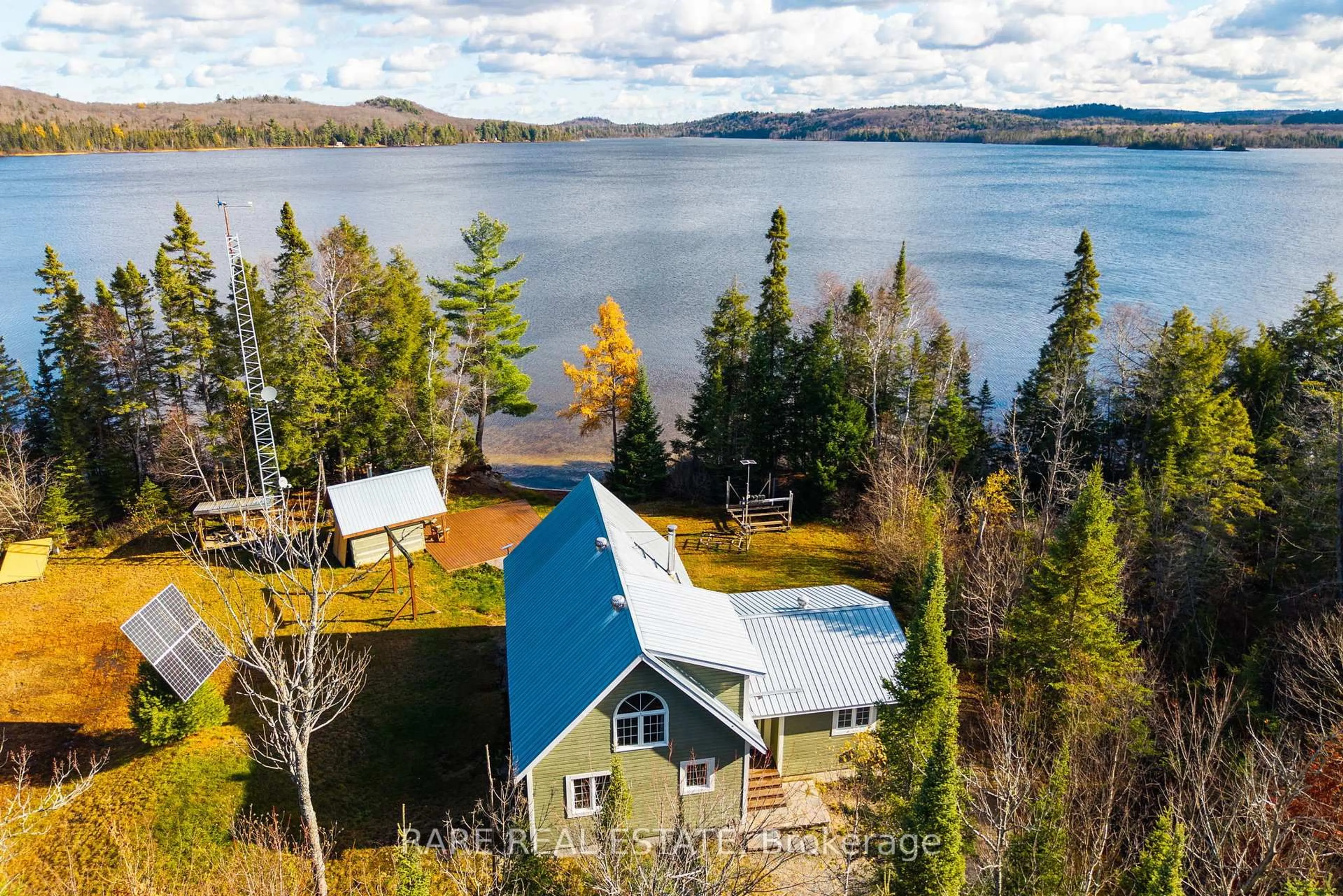 A pic from outside/outdoor area/front of a property/back of a property/a pic from drone, water/lake/river/ocean view for LOT 6 Chemical Rd, Chisholm Ontario P0A 1X0