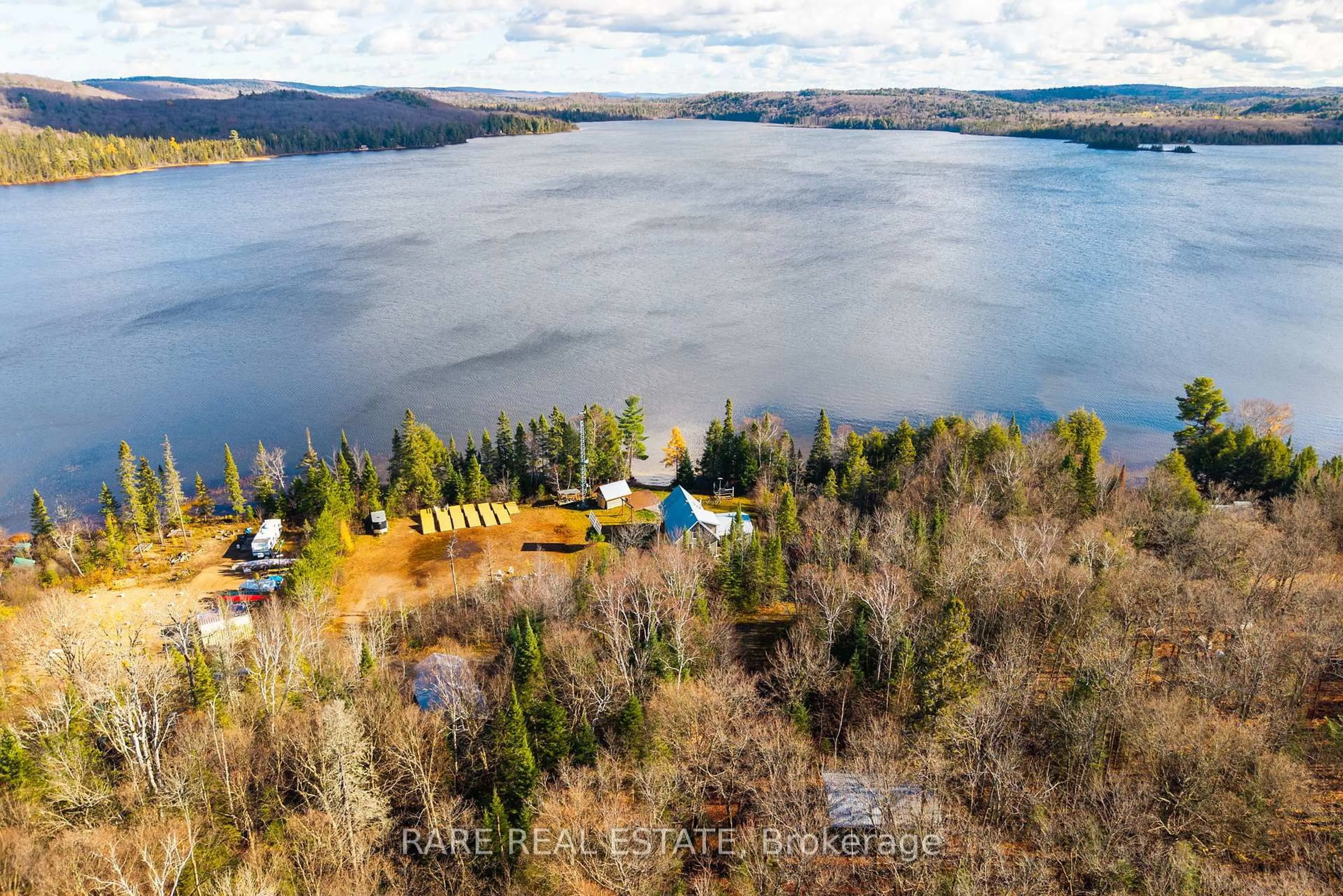 A pic from outside/outdoor area/front of a property/back of a property/a pic from drone, water/lake/river/ocean view for LOT 6 Chemical Rd, Chisholm Ontario P0A 1X0