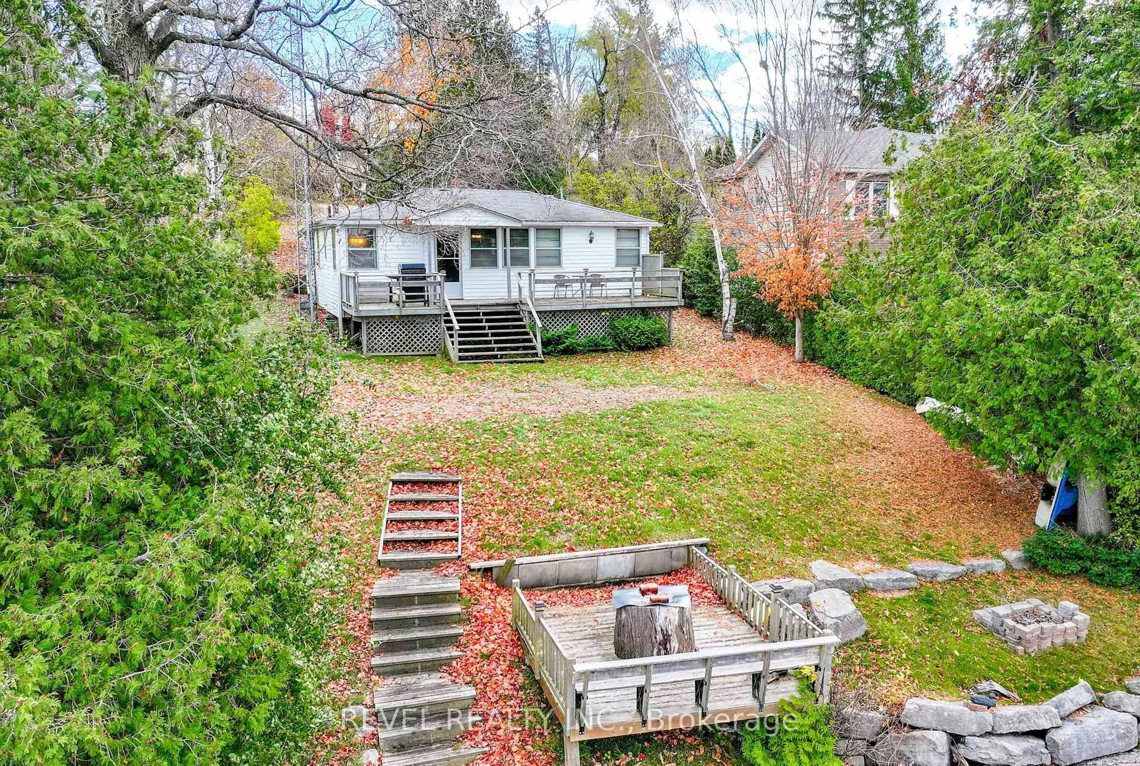 A pic from outside/outdoor area/front of a property/back of a property/a pic from drone, water/lake/river/ocean view for 39 North Taylor Rd, Kawartha Lakes Ontario K0M 2B0