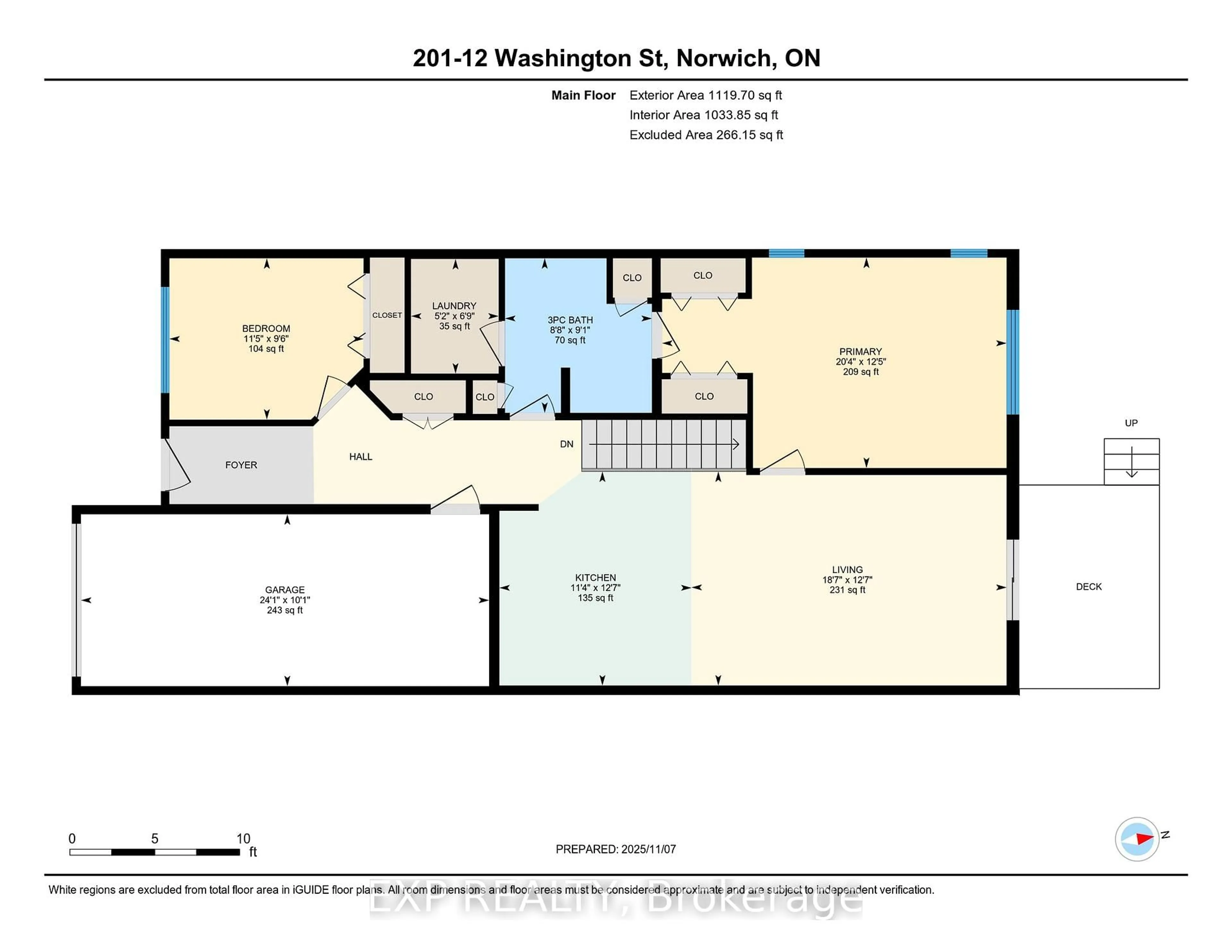 Floor plan for 12 Washington St #201, Norwich Ontario N0J 1P0