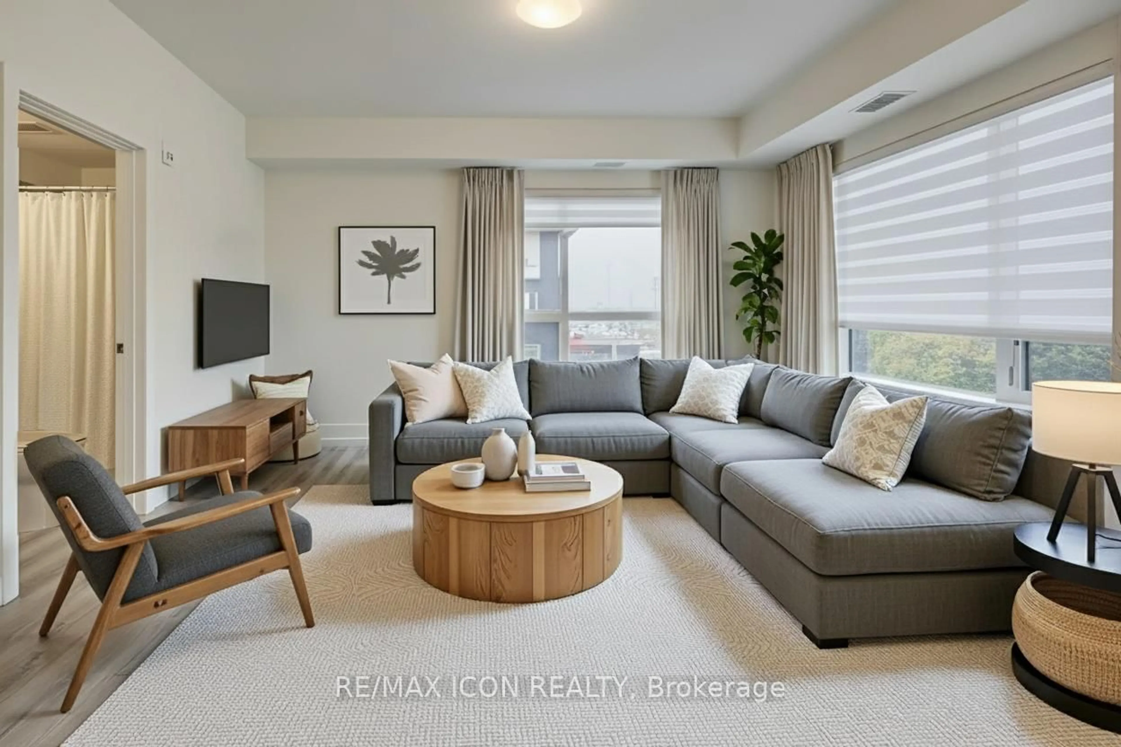 Living room with furniture, unknown for 247 Northfield Dr #502, Waterloo Ontario N2K 0H1