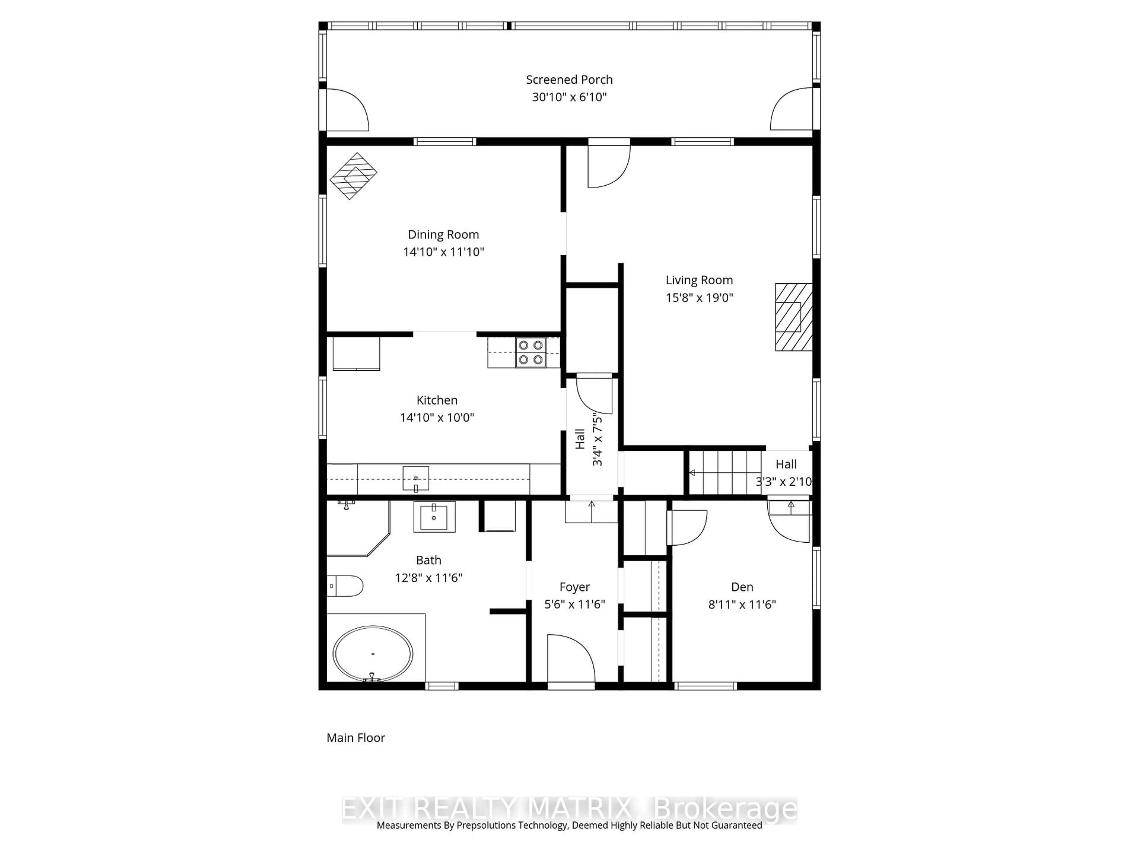 Floor plan for 107 George St, Lanark Ontario K0G 1K0