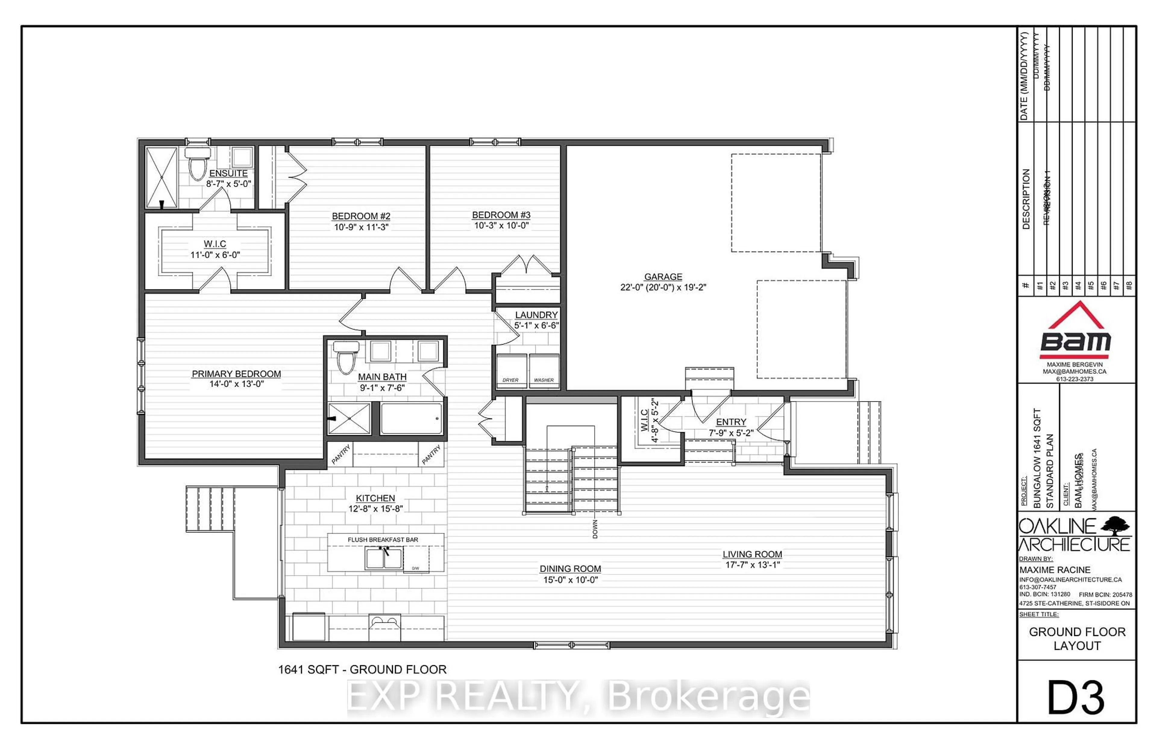 Floor plan for Lot 4 1 Finch St, North Stormont Ontario K0C 1K0
