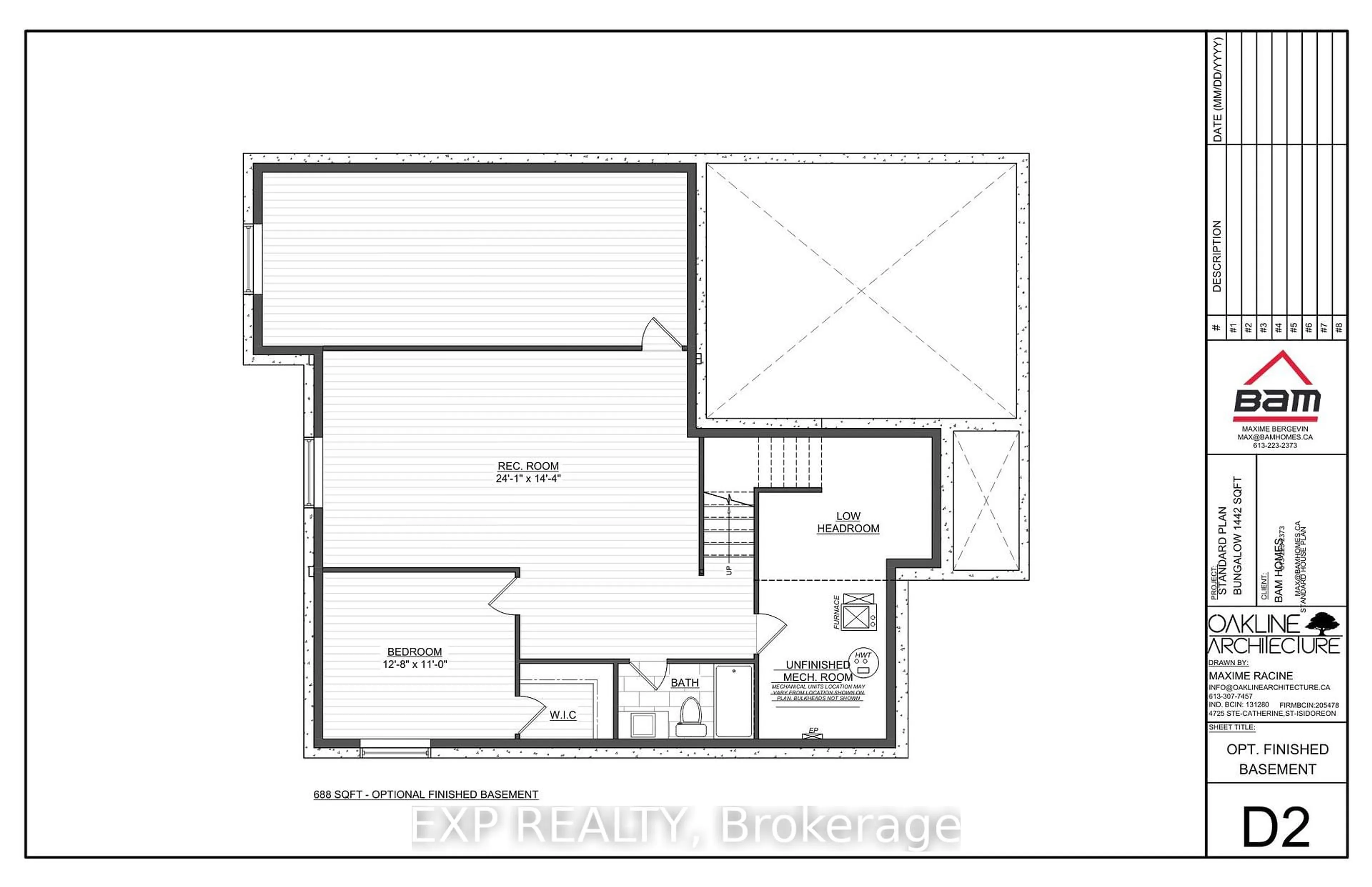 Floor plan for Lot 3 1 St, North Stormont Ontario K0C 1K0