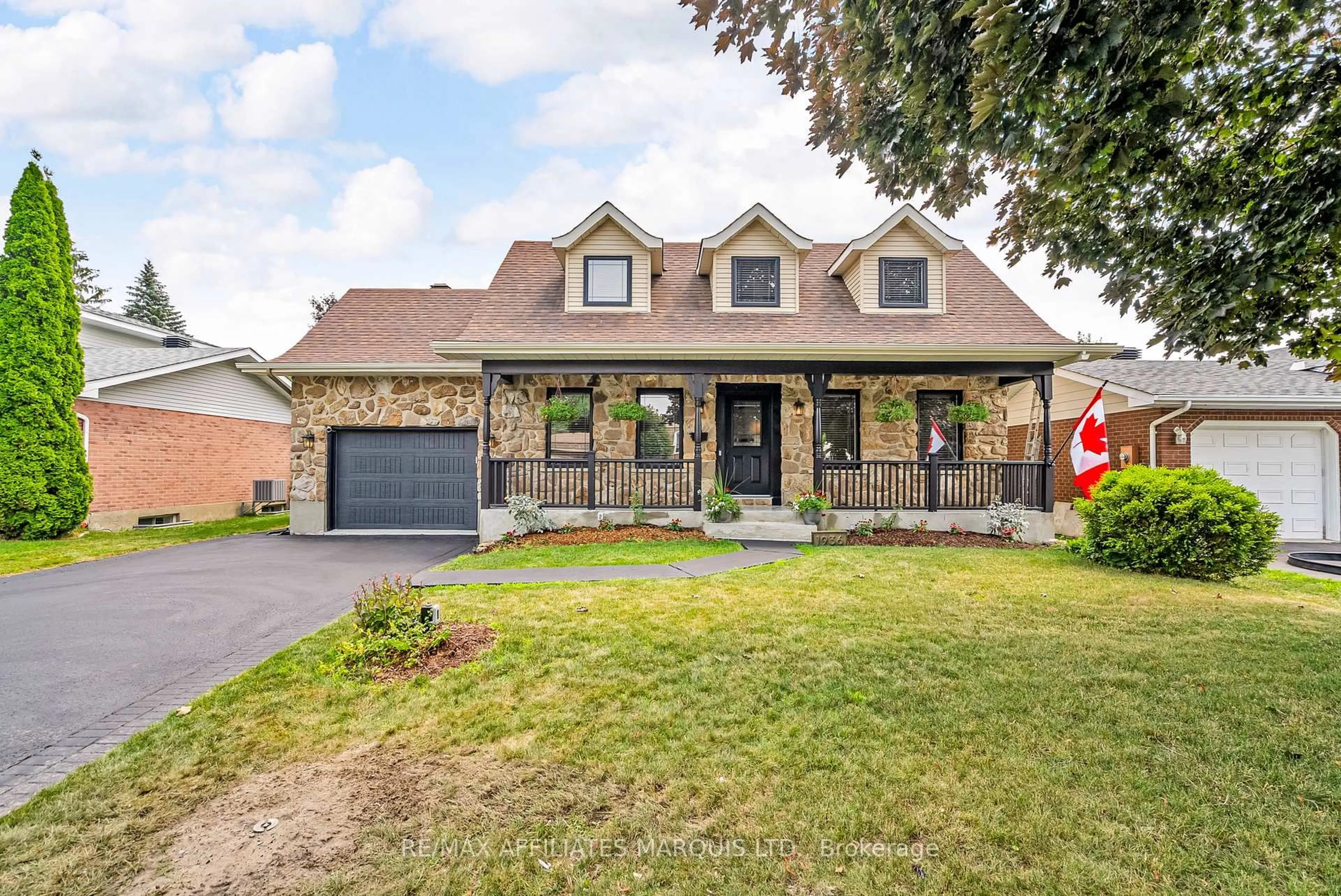 Home with brick exterior material, street for 1936 Concorde Ave, Cornwall Ontario K6H 6M7