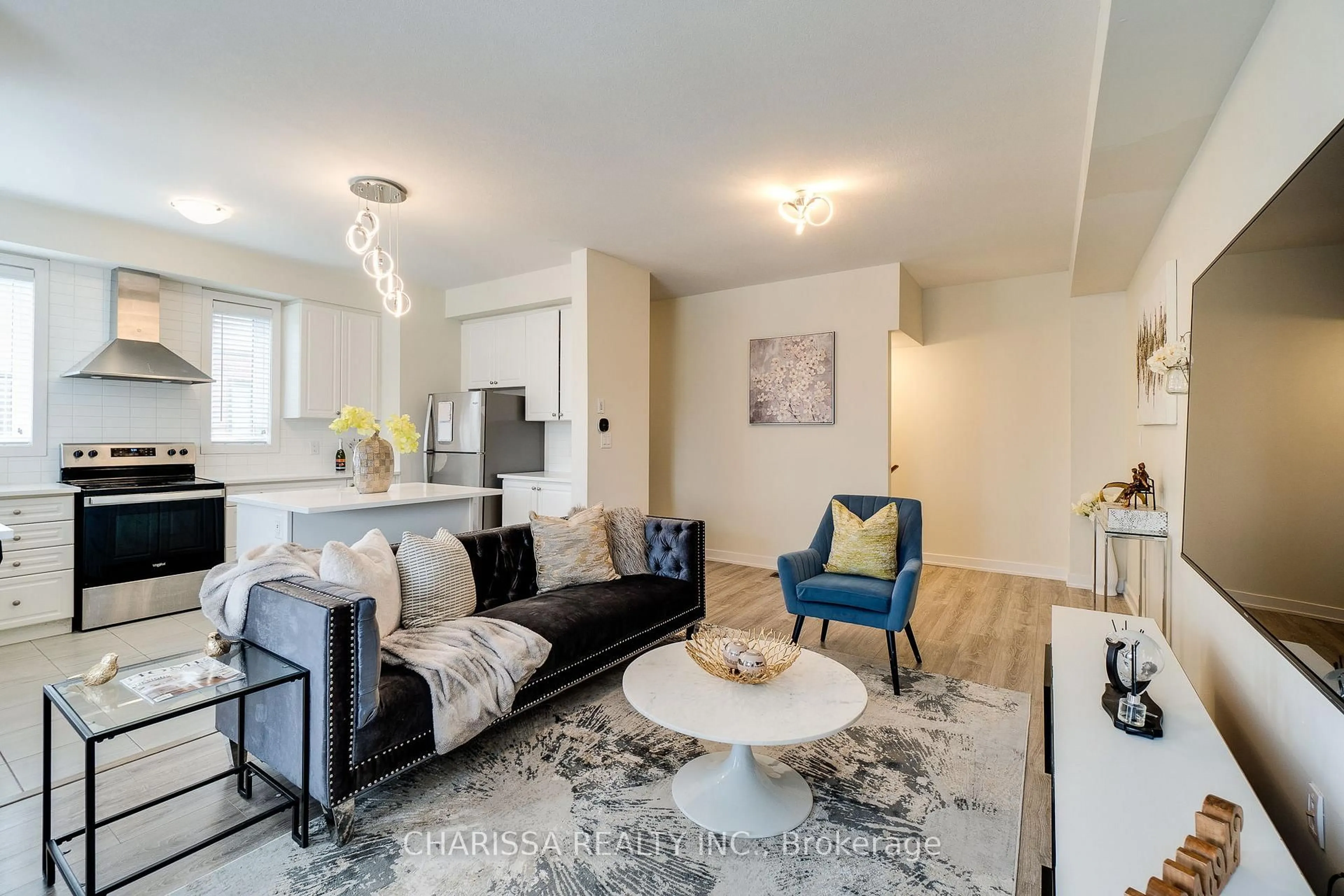 Living room with furniture, unknown for 590 North Service Rd #98, Hamilton Ontario L8E 0K5