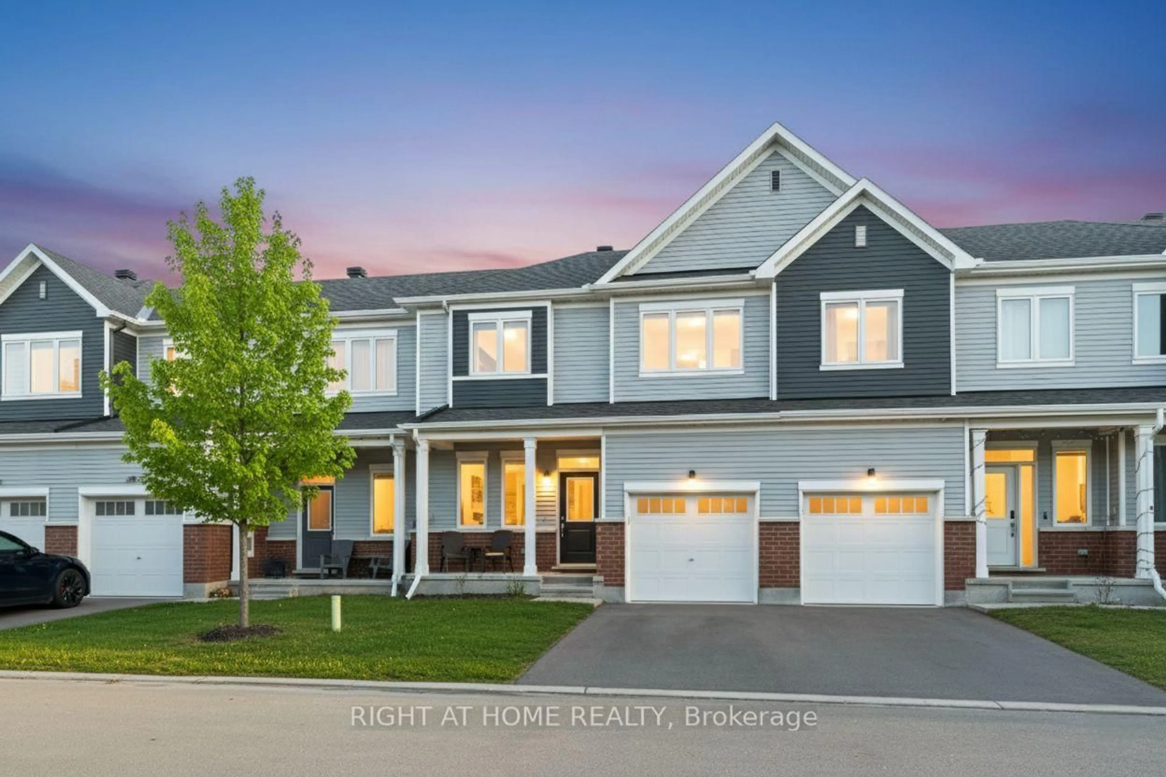 Home with vinyl exterior material, street for 46 Focality Cres, Ottawa Ontario K2J 6W7