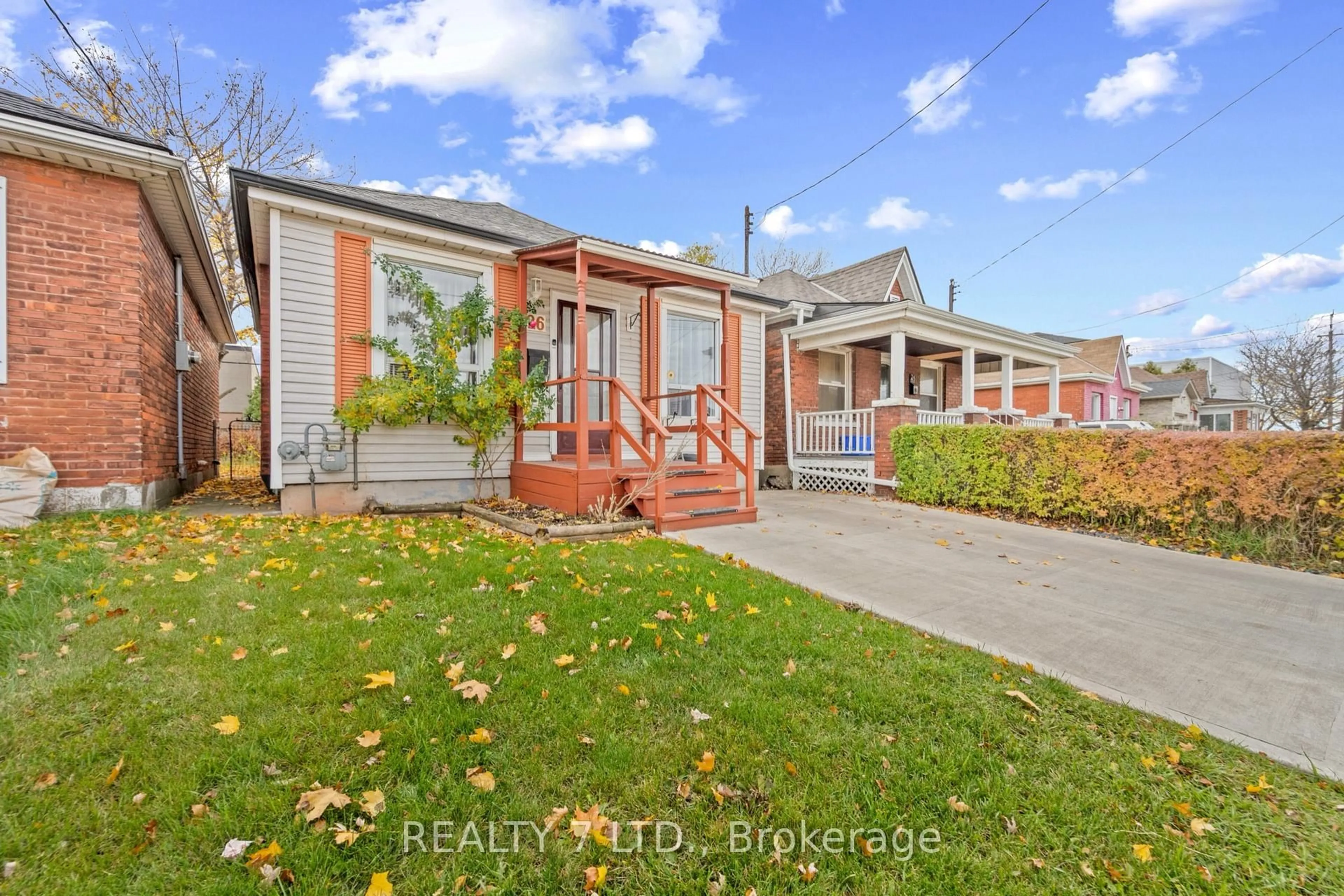 Patio, street for 26 Harrison Ave, Hamilton Ontario L8H 2Z7