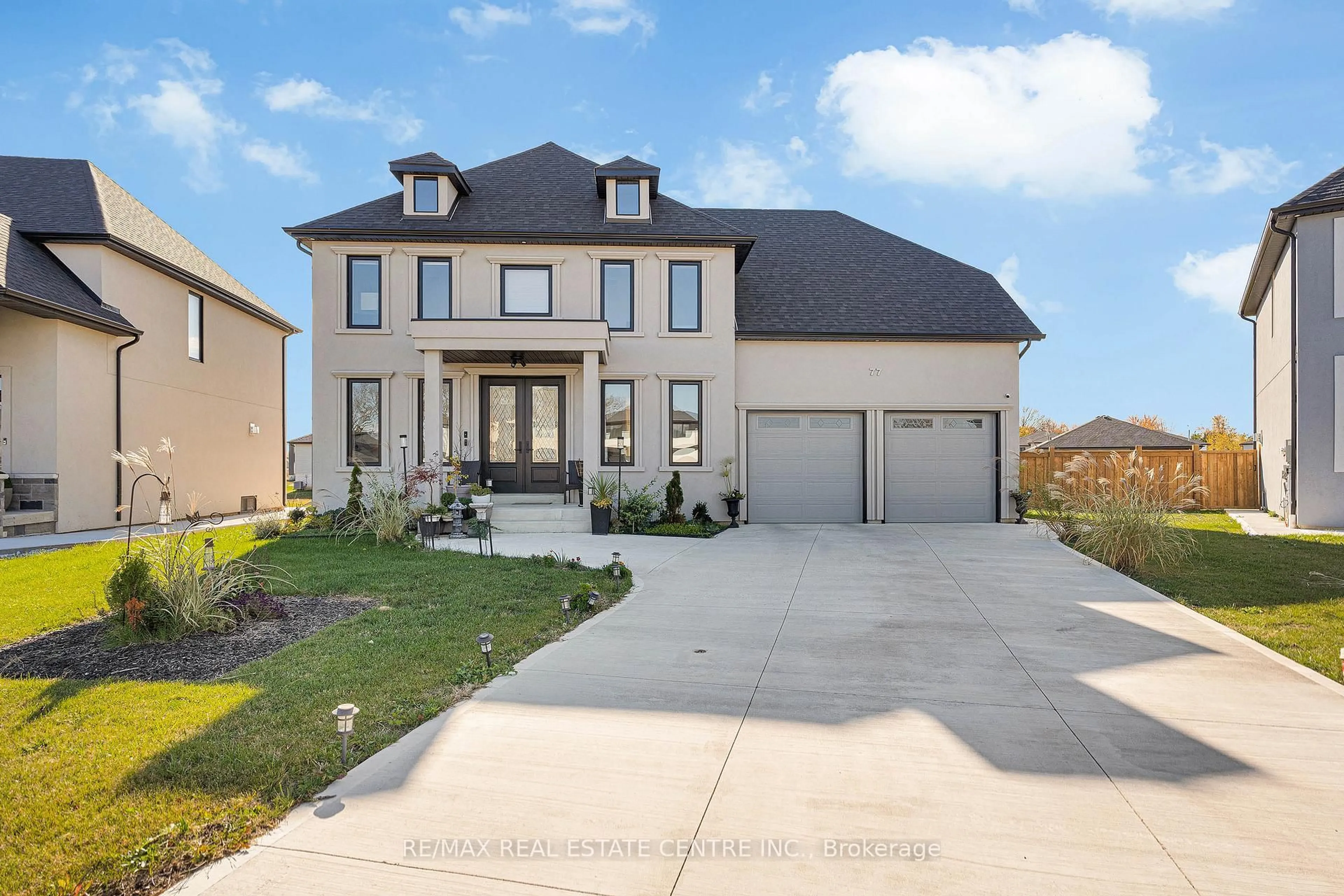 Home with brick exterior material, street for 77 Noble Crt, Amherstburg Ontario N9V 0G8