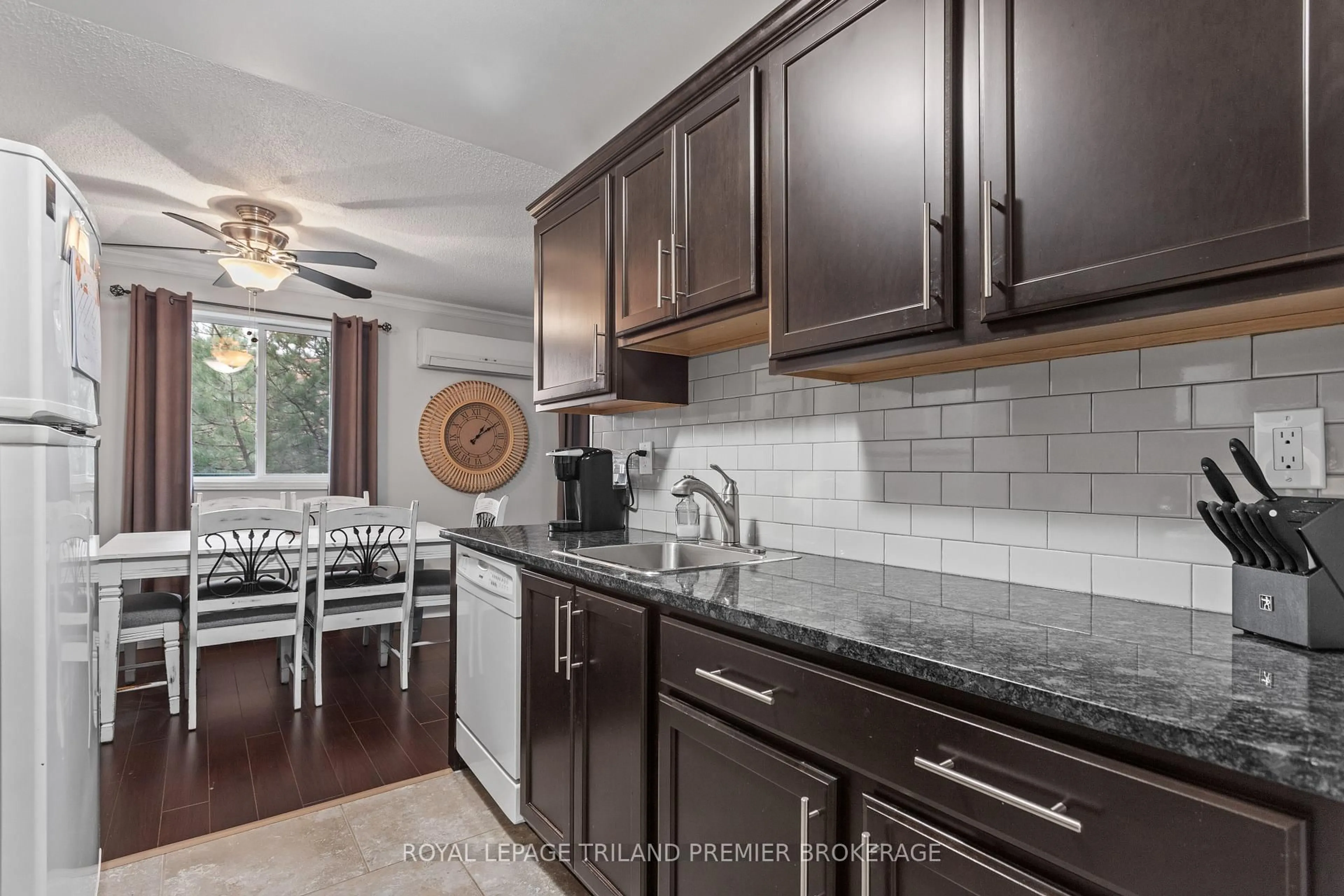Open concept kitchen, ceramic/tile floor for 986 Huron St #406, London East Ontario N5Y 5E4