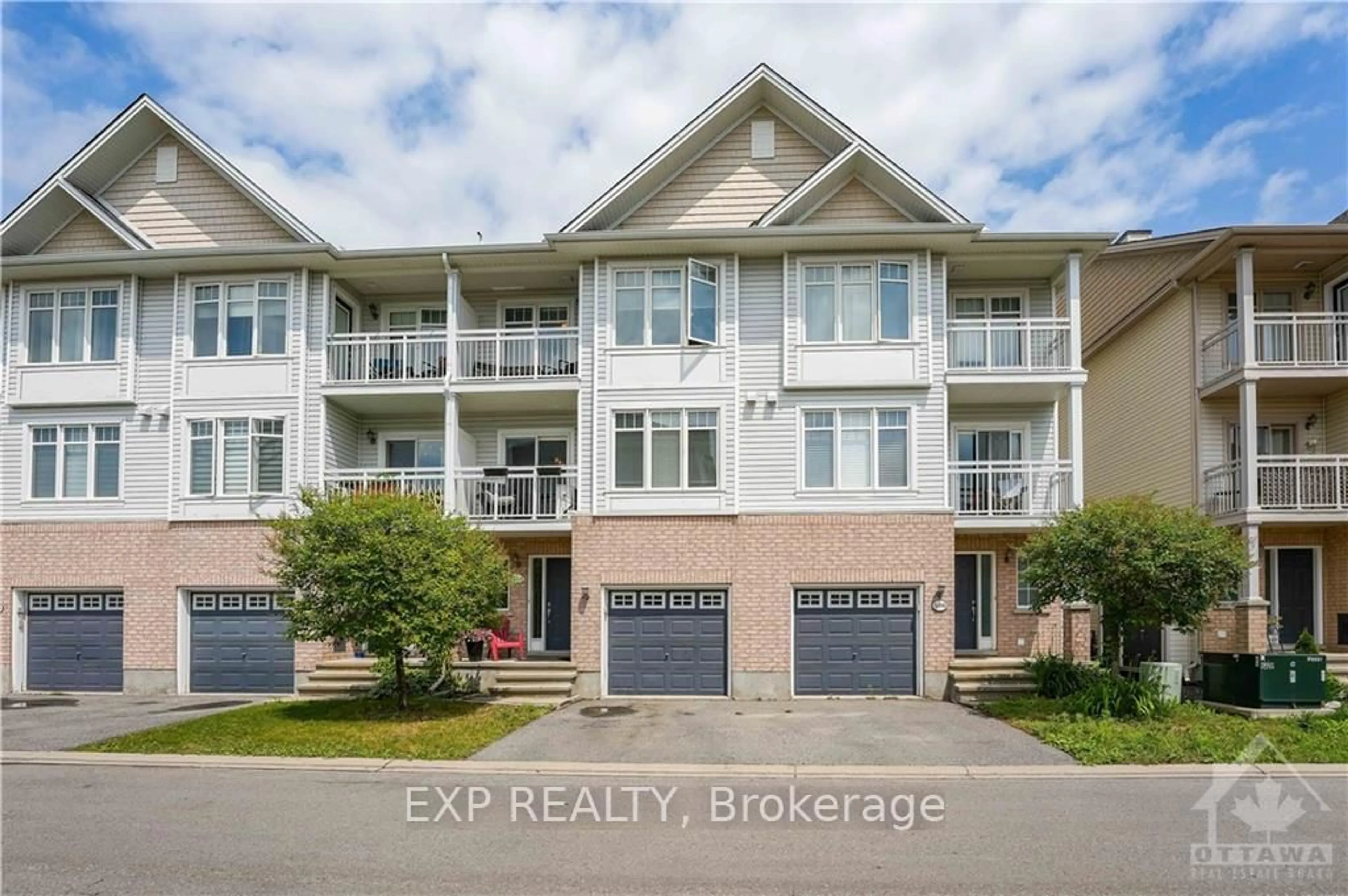 A pic from outside/outdoor area/front of a property/back of a property/a pic from drone, water/lake/river/ocean view for 504 BARHOLM Private, Ottawa Ontario K4B 1H9