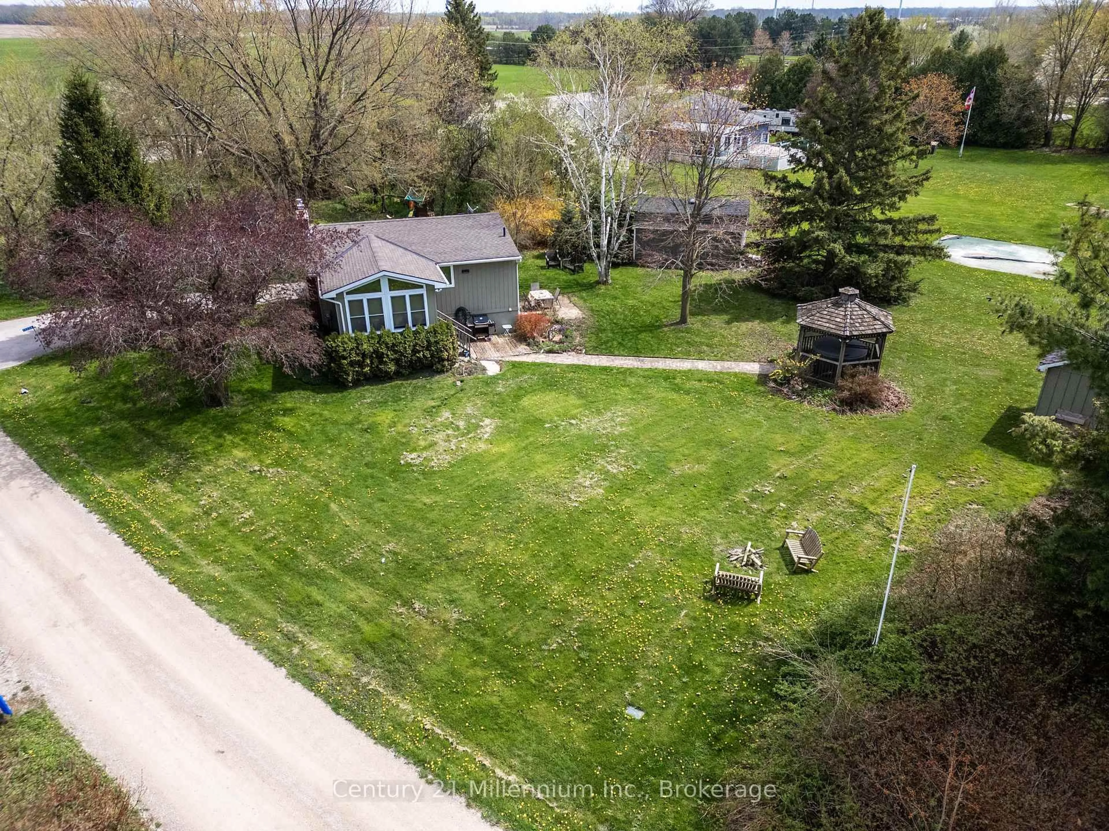 A pic from outside/outdoor area/front of a property/back of a property/a pic from drone, street for 72234 LAKESHORE Dr, Bluewater Ontario N0M 1N0