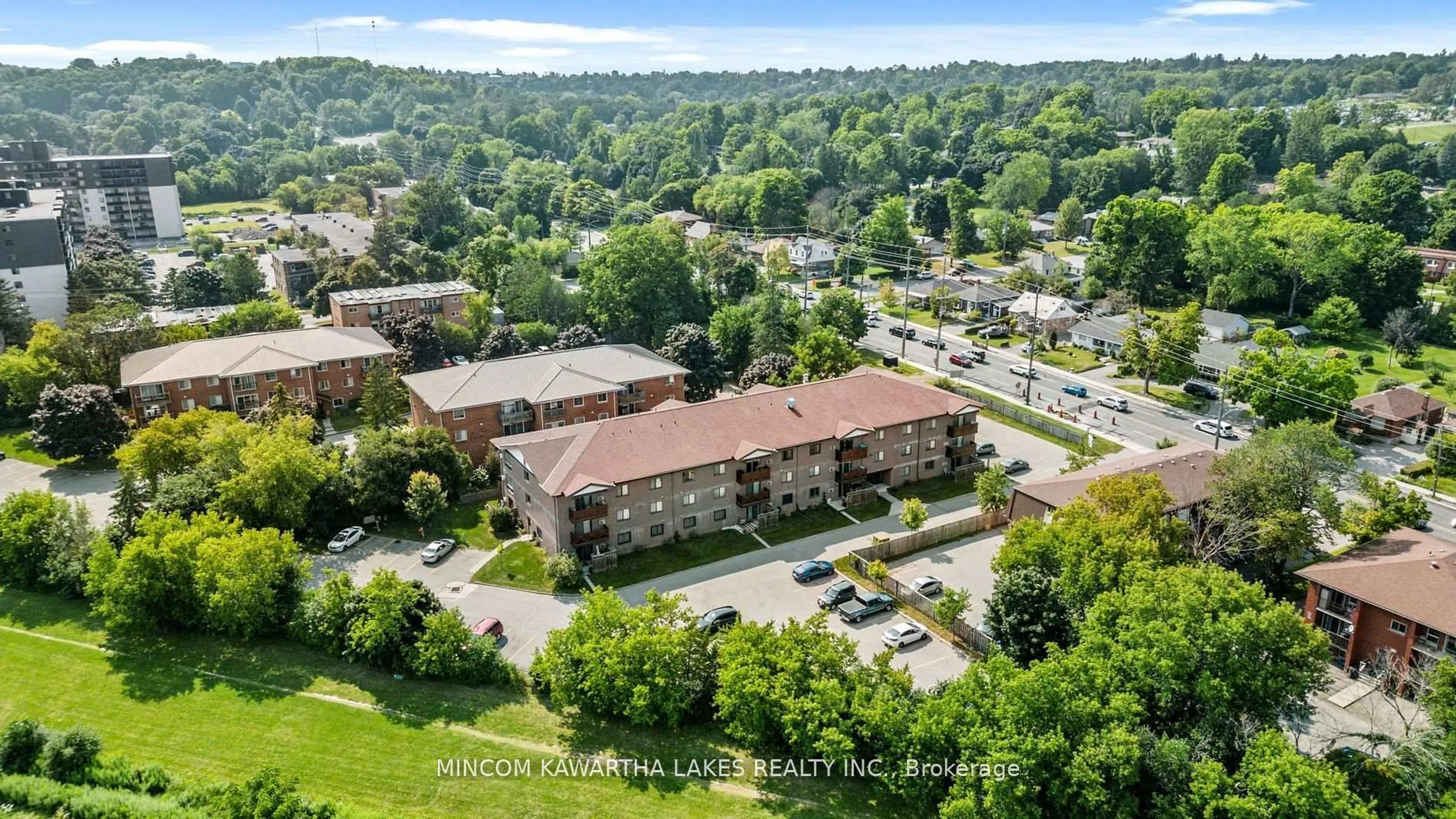 A pic from outside/outdoor area/front of a property/back of a property/a pic from drone, city buildings view from balcony for 795 Sherbrooke St #103, Peterborough Ontario K9J 2R2