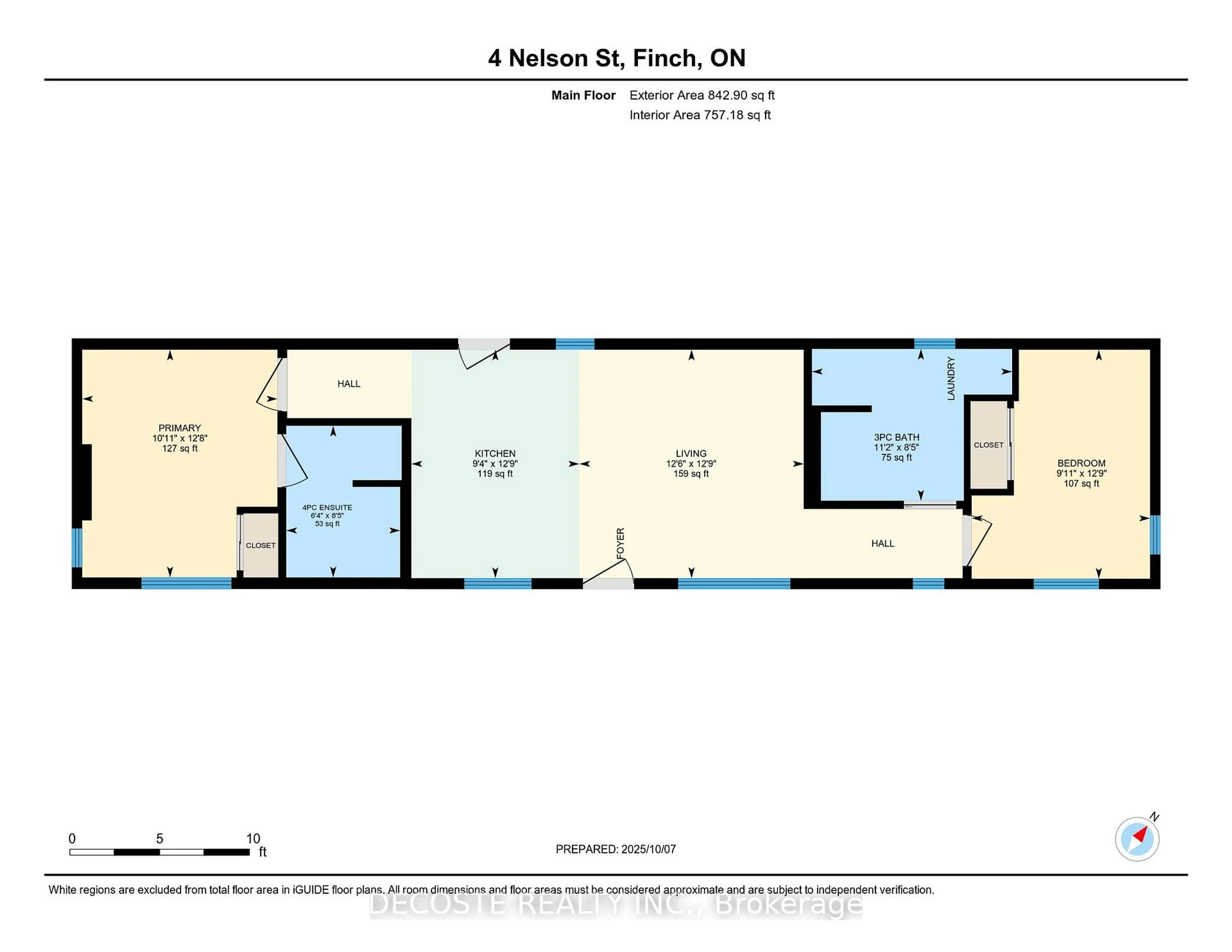 Floor plan for 4 Nelson St, North Stormont Ontario K0C 1K0