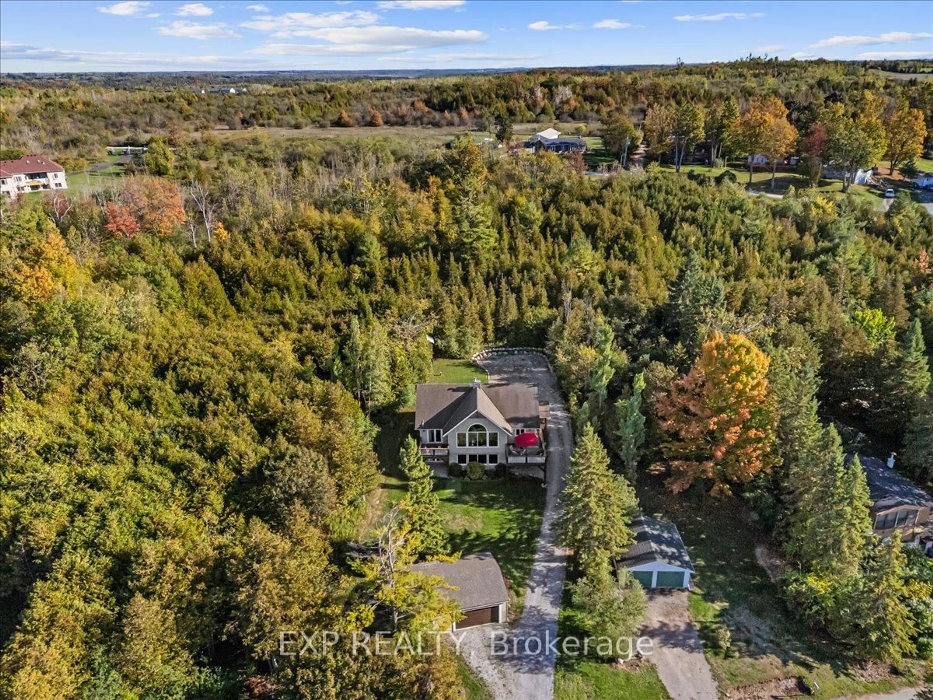 A pic from outside/outdoor area/front of a property/back of a property/a pic from drone, unknown for 857 Cedar Glen Rd, Kawartha Lakes Ontario K0M 1L0