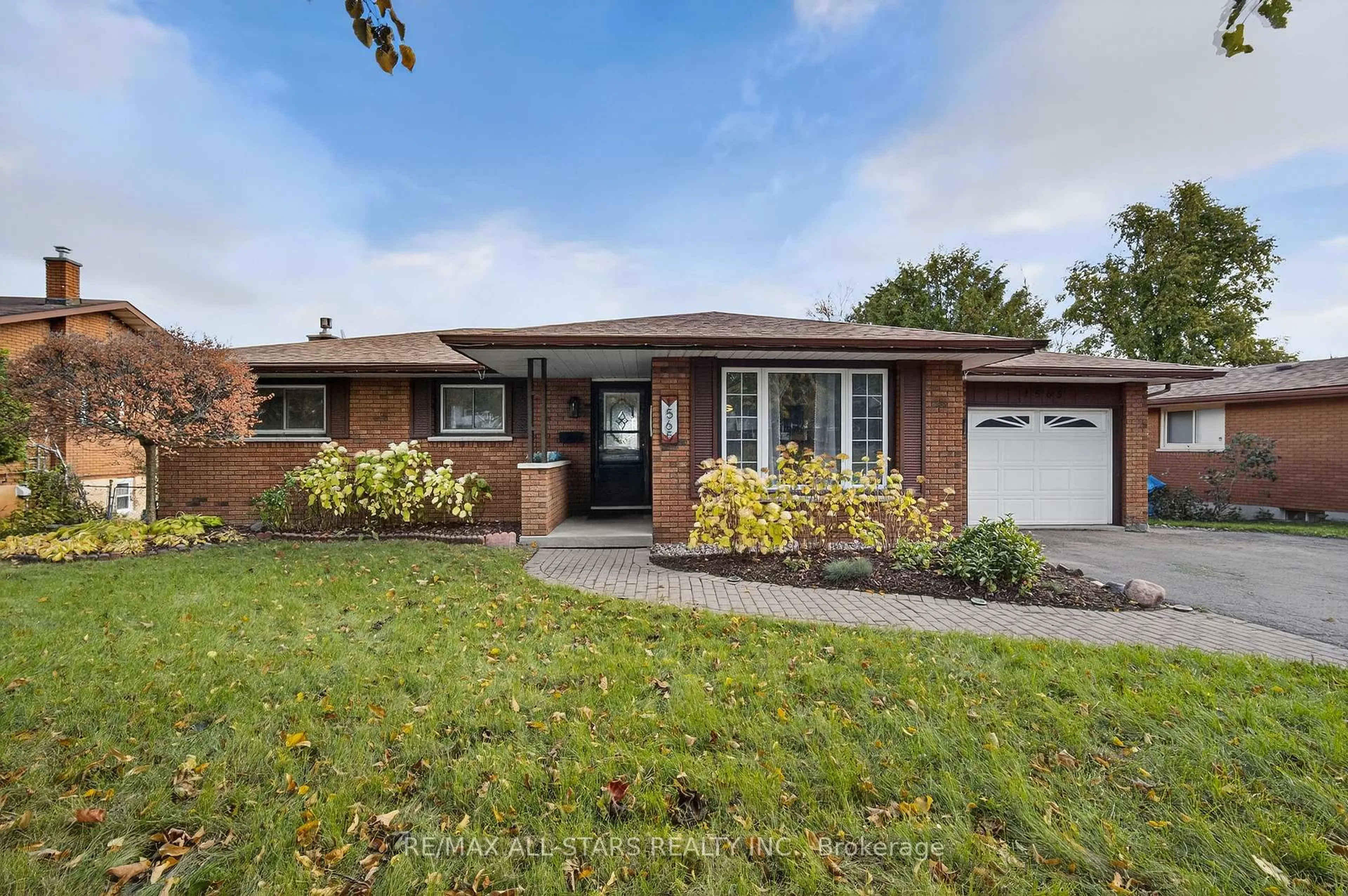 Home with brick exterior material, street for 1565 Cherryhill Rd, Peterborough Ontario K9K 1A7