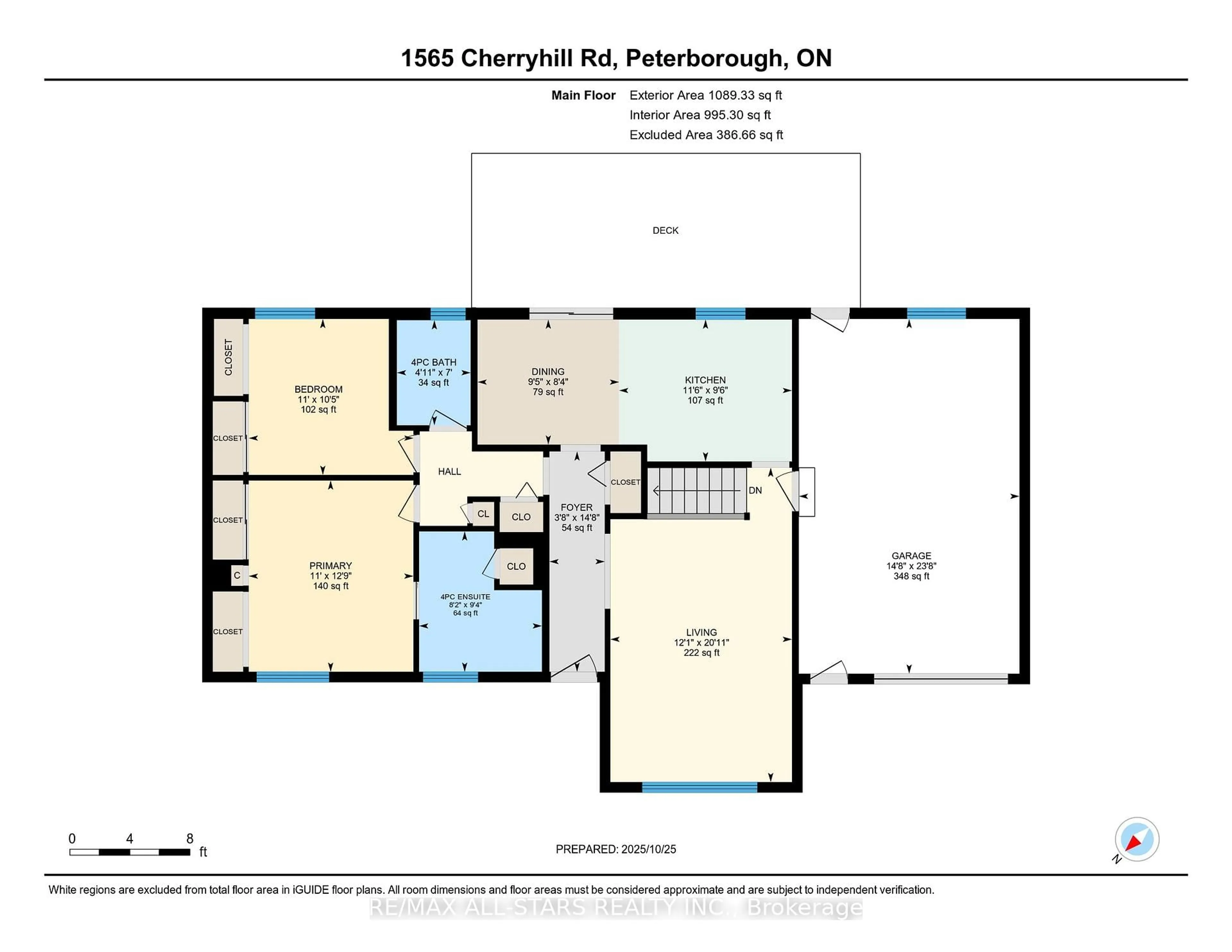 Floor plan for 1565 Cherryhill Rd, Peterborough Ontario K9K 1A7
