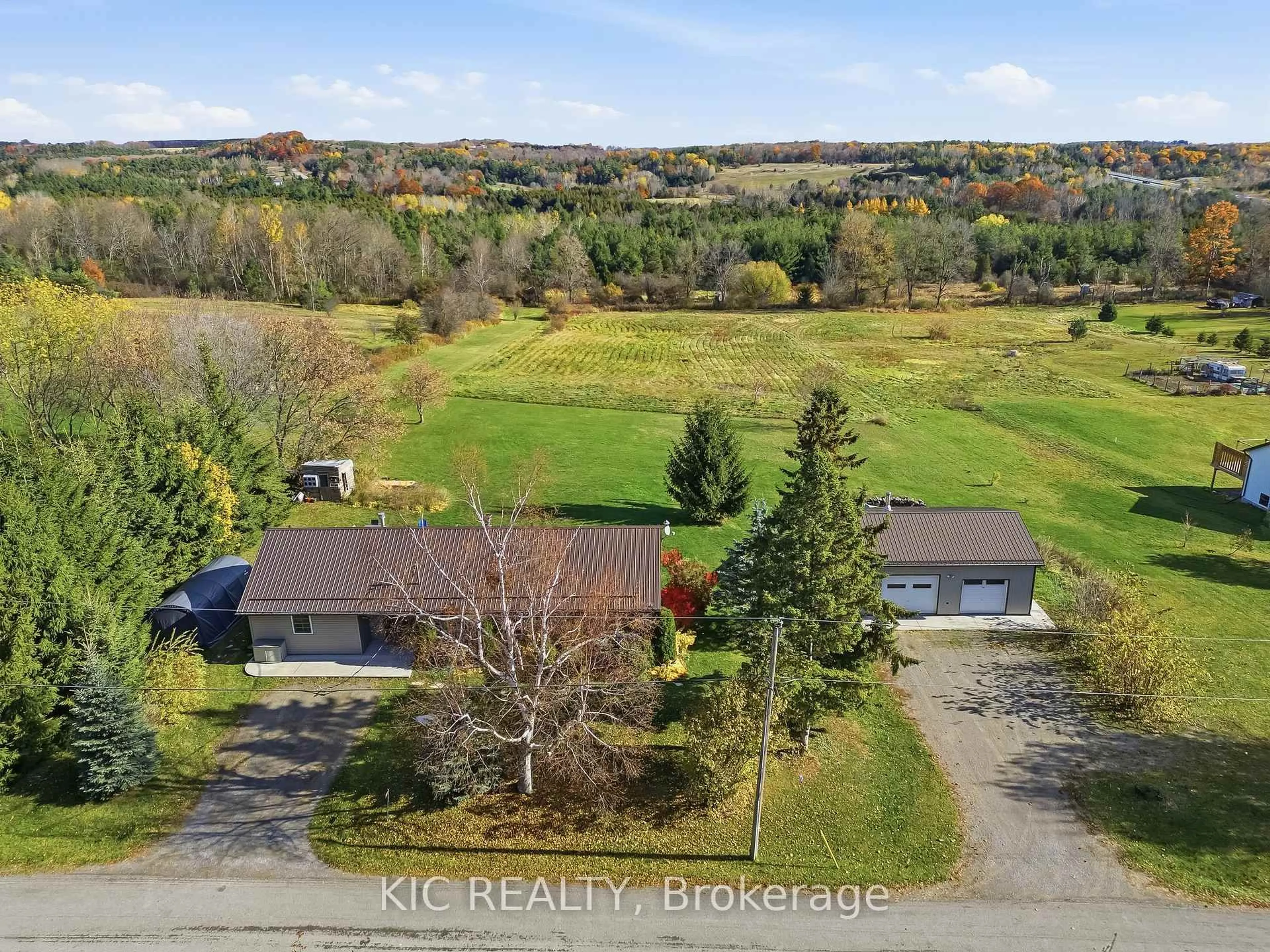 A pic from outside/outdoor area/front of a property/back of a property/a pic from drone, water/lake/river/ocean view for 327 Rutherford Rd, Alnwick/Haldimand Ontario K0K 1S0