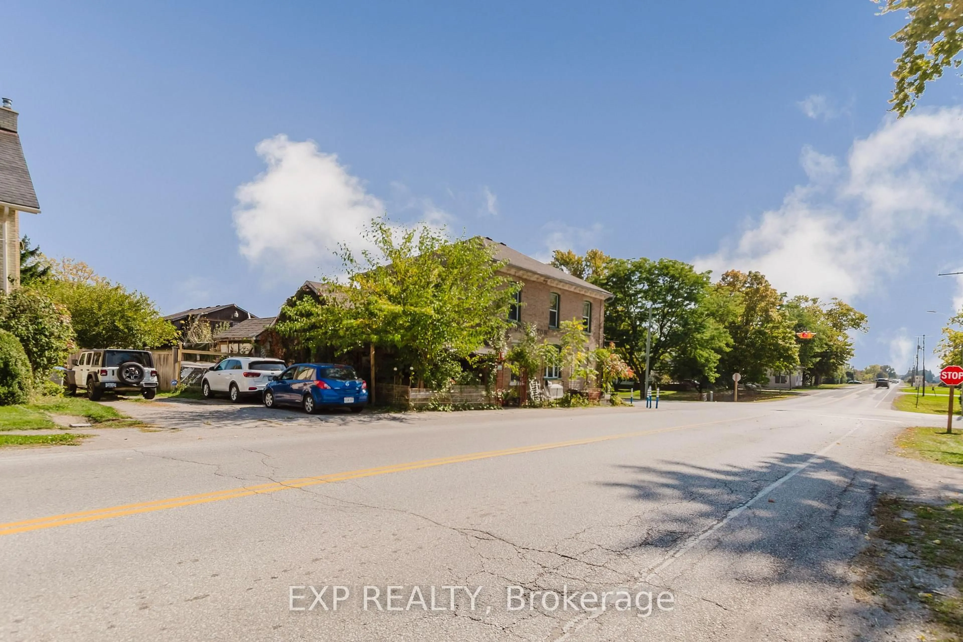 A pic from outside/outdoor area/front of a property/back of a property/a pic from drone, street for 3191 Perth 163 Rd, West Perth Ontario N0K 1H0