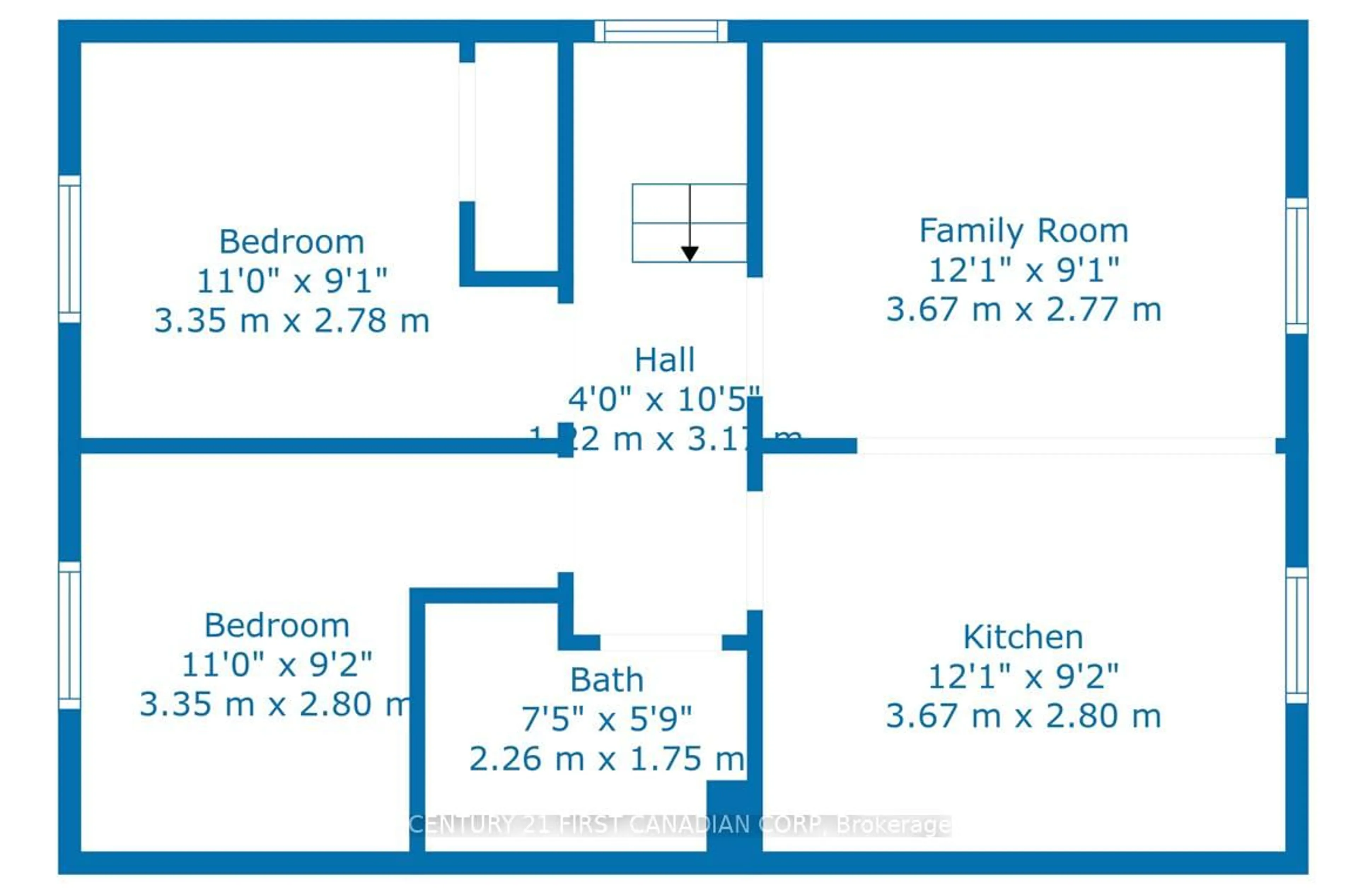 Floor plan for 417 Grey St, London East Ontario N6B 1H1
