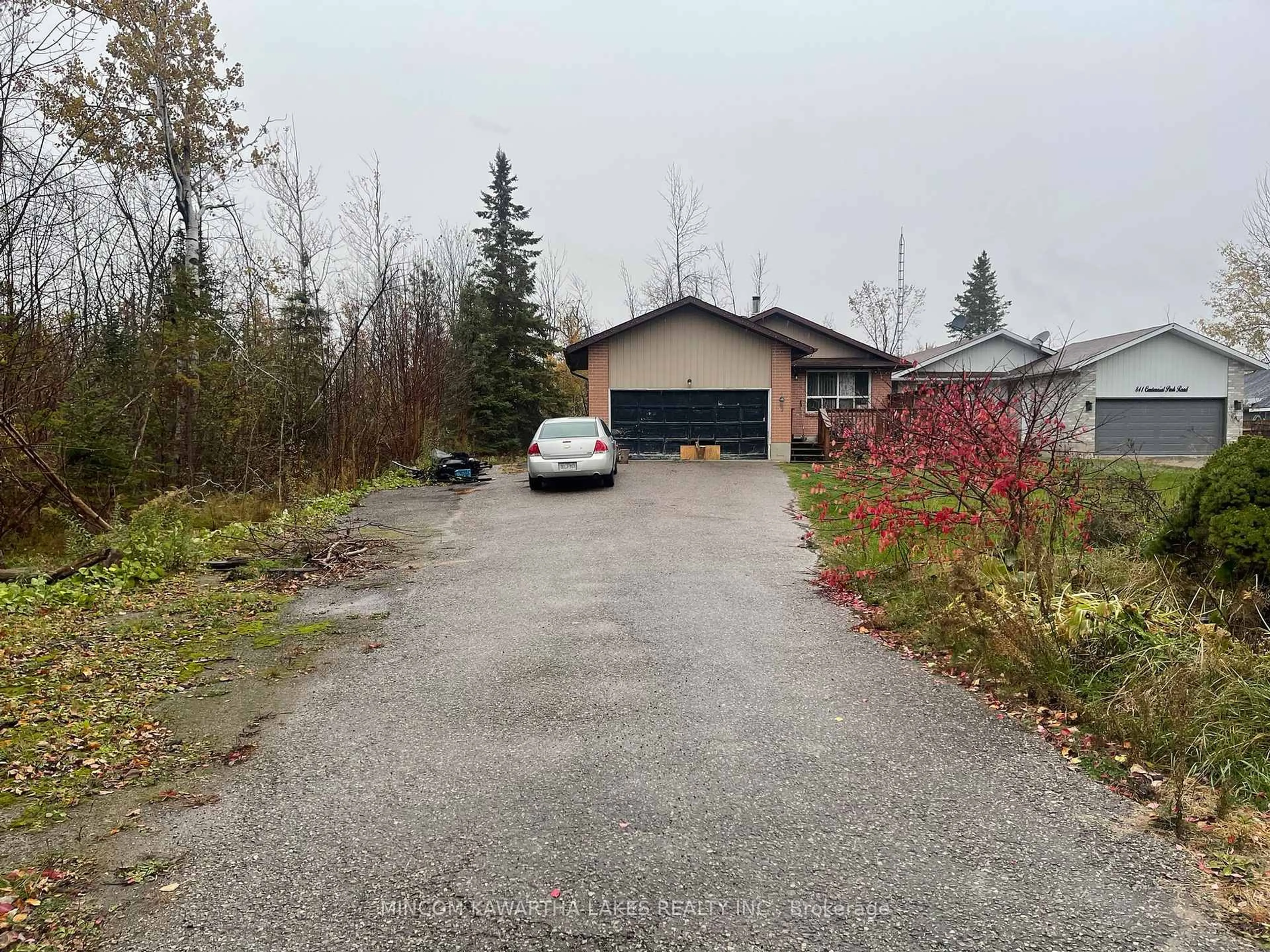 A pic from outside/outdoor area/front of a property/back of a property/a pic from drone, street for 839 Centennial Pk Rd, Kawartha Lakes Ontario K0M 2B0