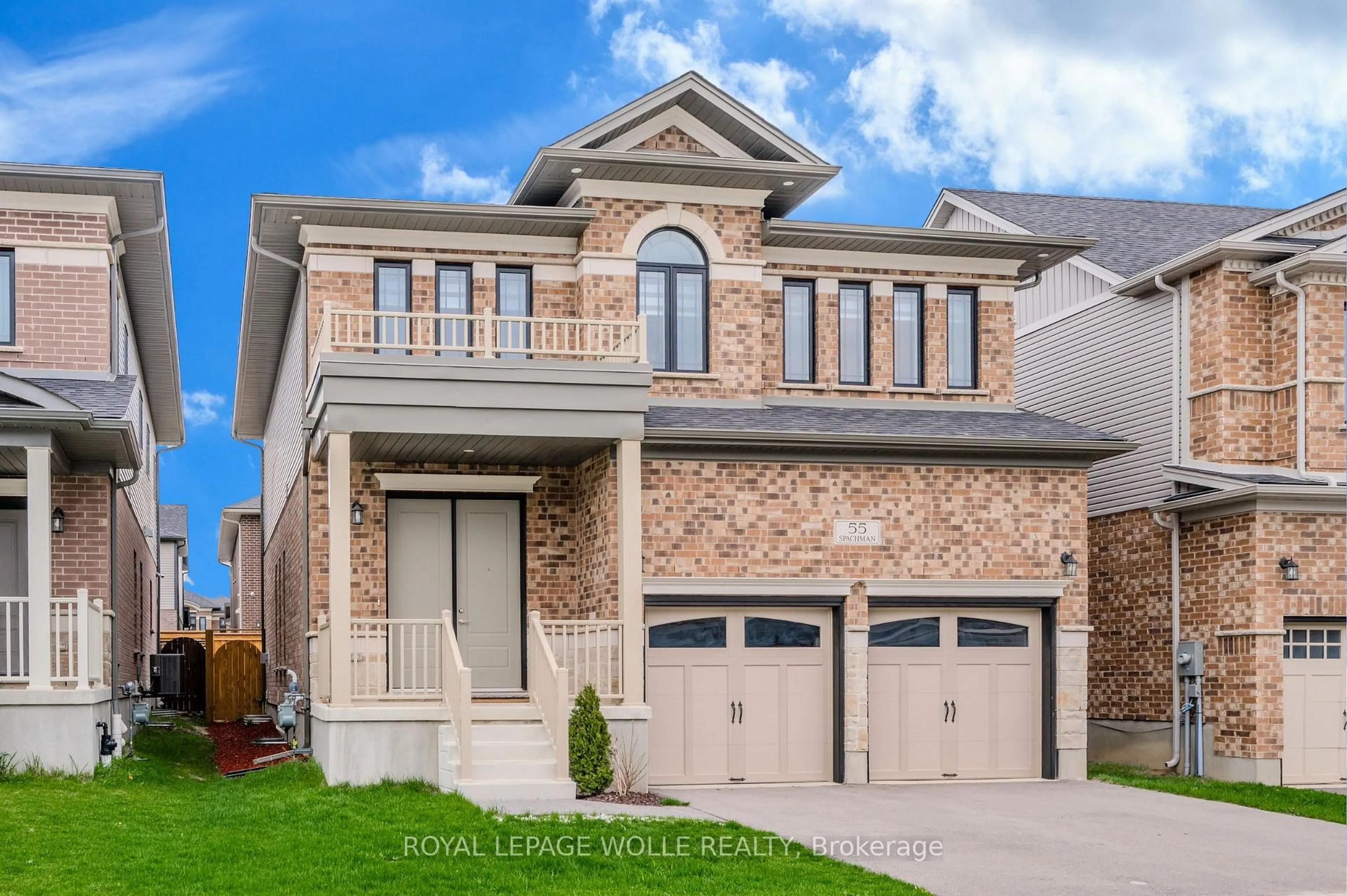 Home with brick exterior material, street for 55 Spachman St, Kitchener Ontario N2R 1R7