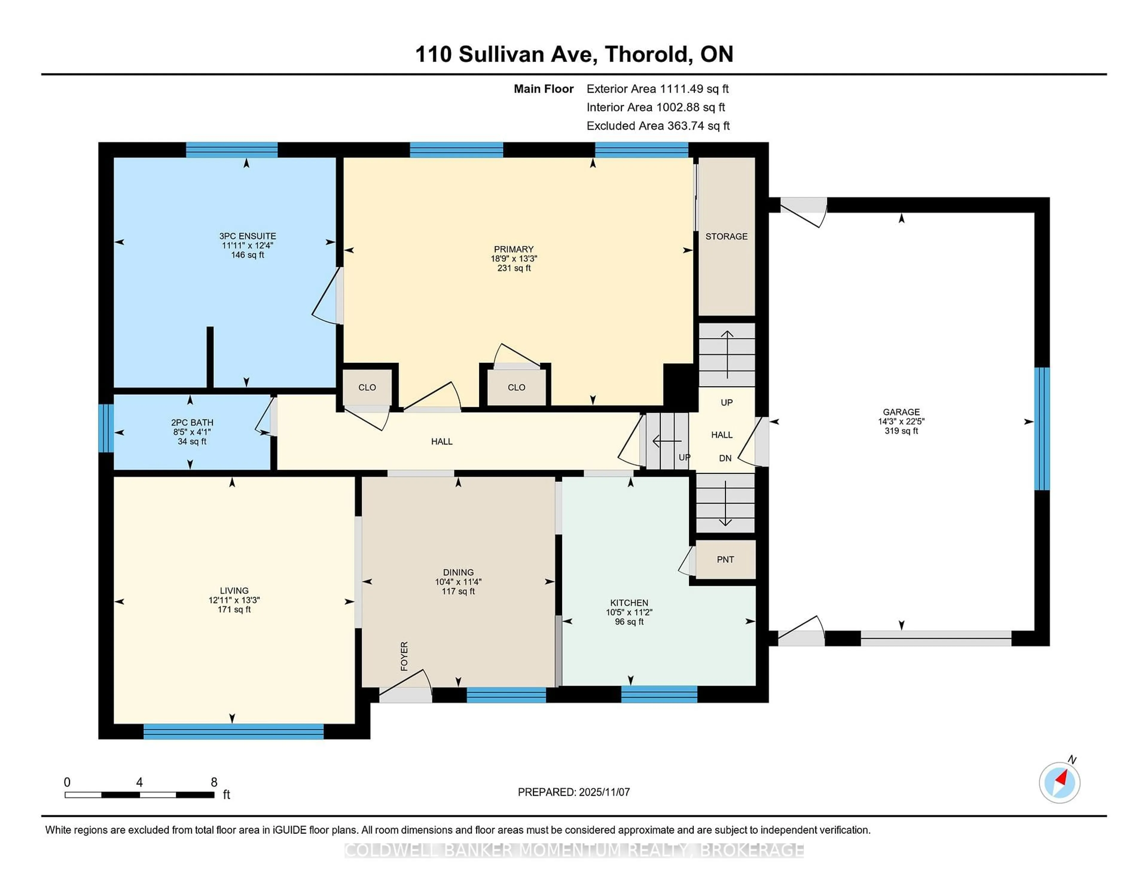 Floor plan for 110 Sullivan Ave, Thorold Ontario L2V 2Z1